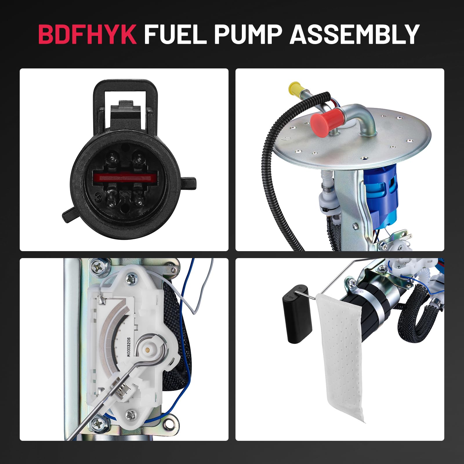 BDFHYK Fuel Pump Module Assembly E2365S Compatible with E-150/E-150 Club Wagon/E-250/E-350 Club Wagon/E-350 Super Duty/E-450 Sup