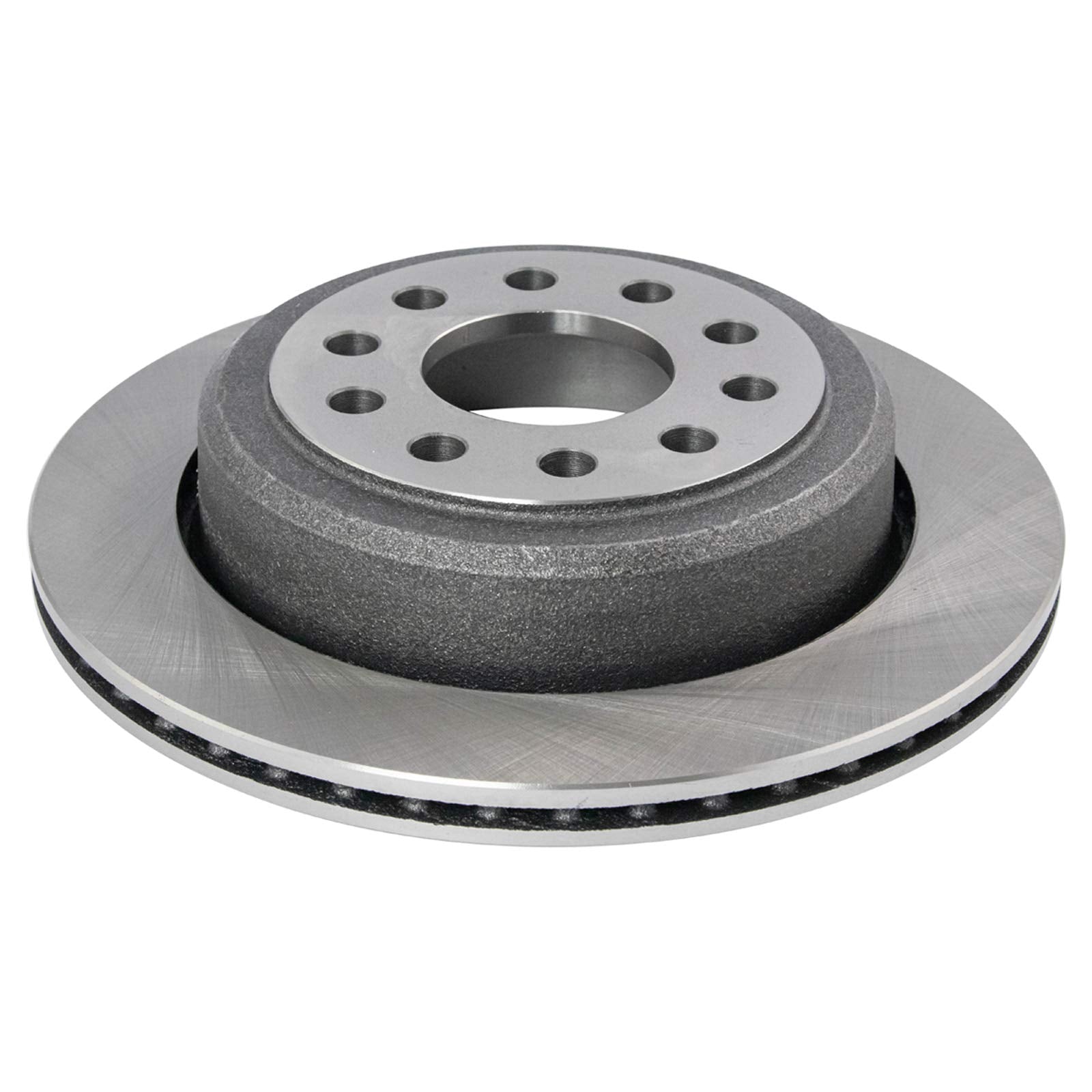 Trq Rear Brake Pad & Rotor Kit Semi-Metallic Compatible With 2003-2011 Lincoln Town Car