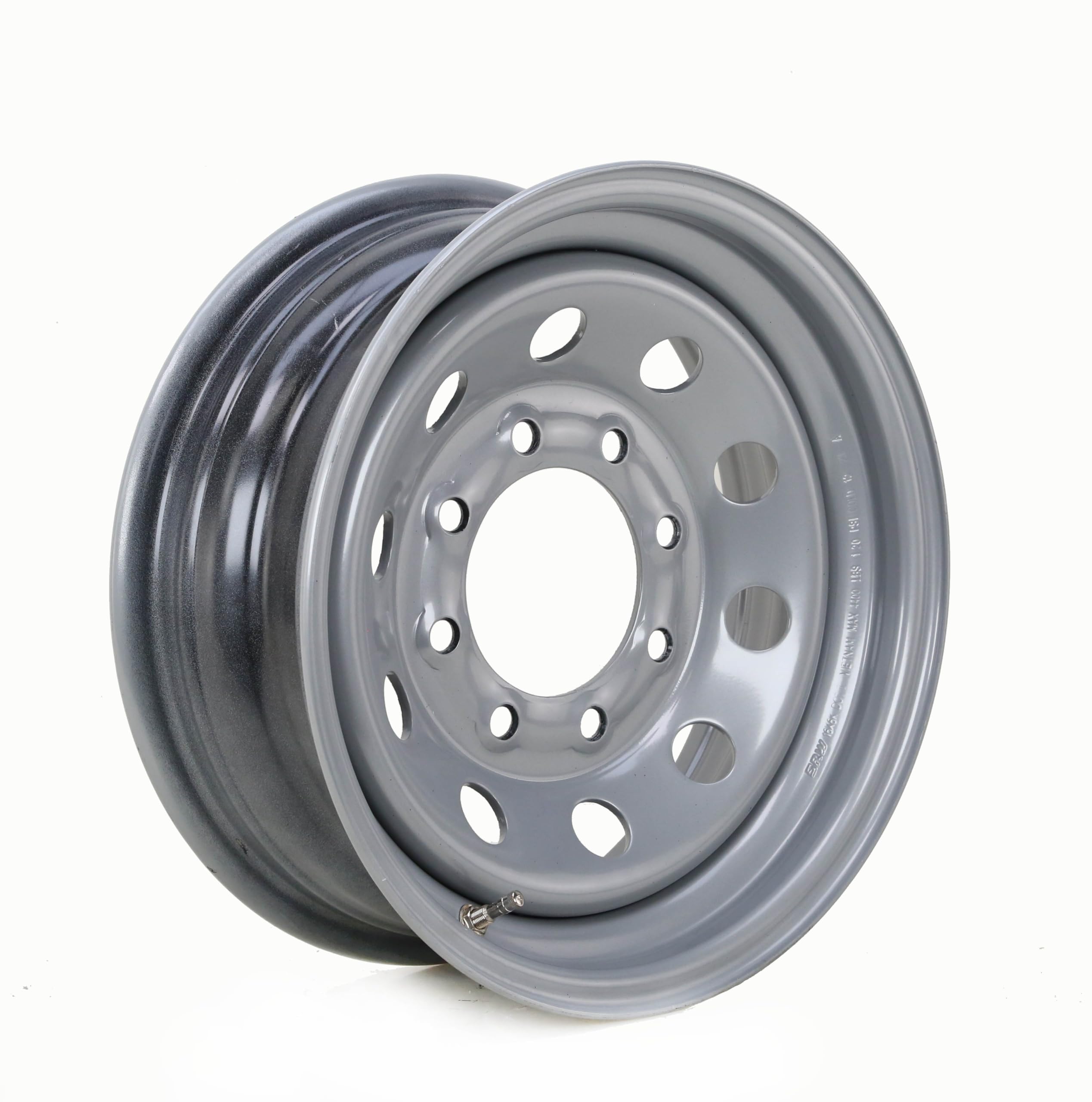 Free Country Trailer Tire Wheel Assembly St225/90R16 14-Ply G 127L 8 Lug On 6.5'' Pcd Silver Mod Rim,Set 2