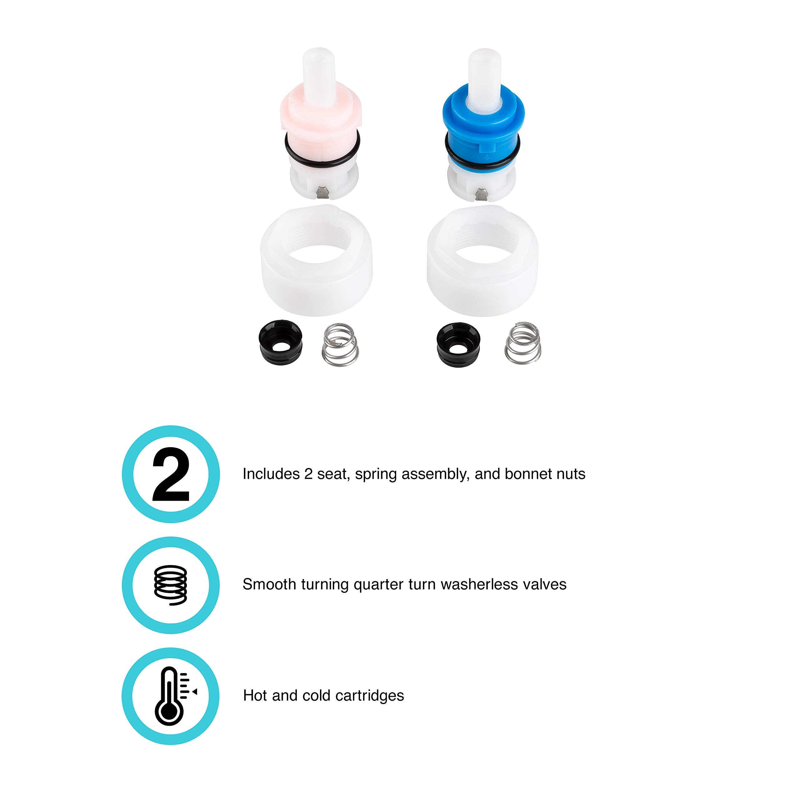 Dura Faucet Df-Rk200 Rv Cartridge Replacement Kit For Plastic Lever Handles