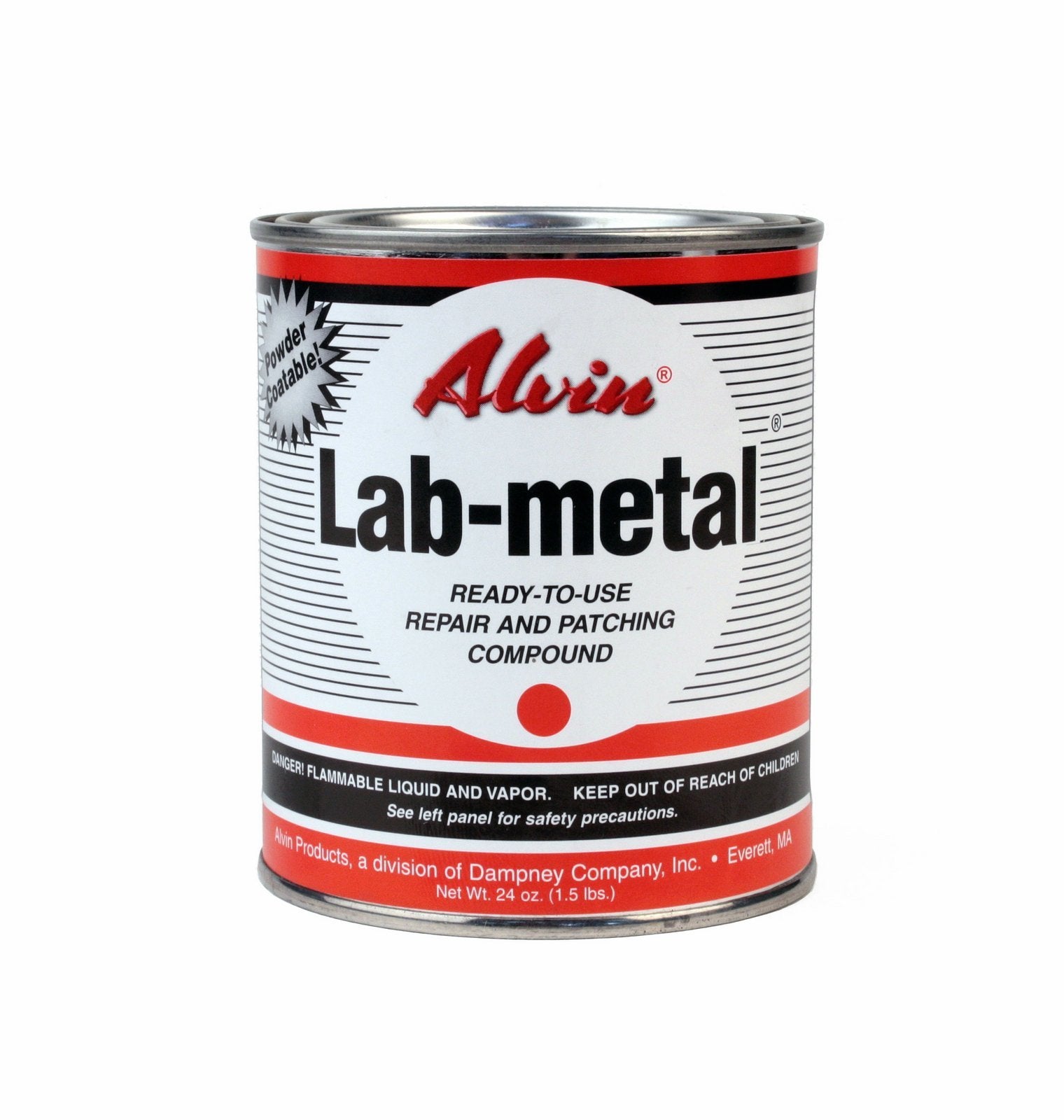 Alvin 24 Oz Lab Metal Durable Economical Repair Putty Dent Filler & Patching Compound Epoxy