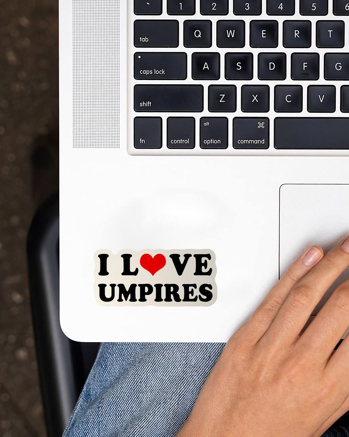 Saiki I Love Umpires Vinyl Sticker For Baseball Softball Catcher'S Mask, Helmet 3Inch, Fullcolor Sticker