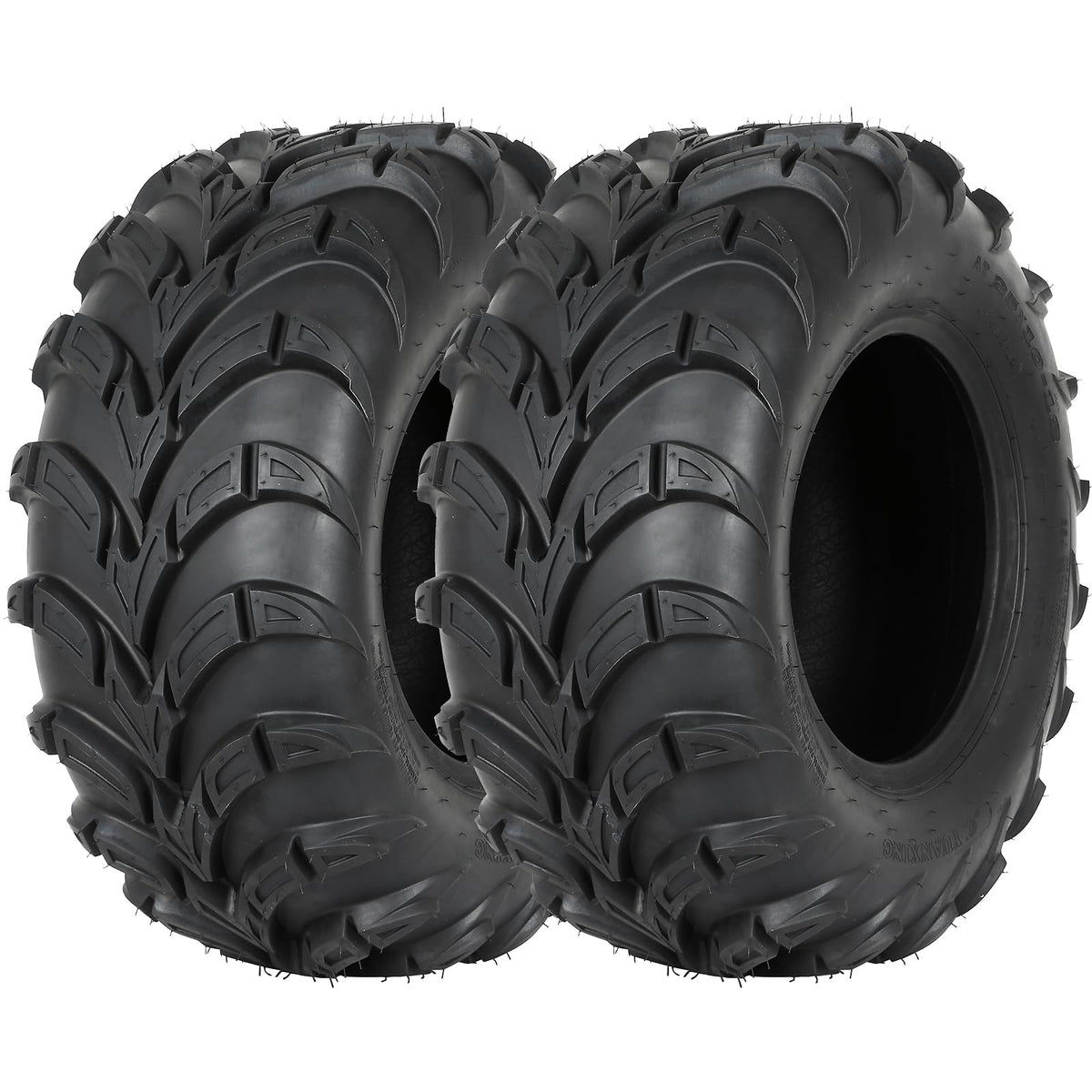 Weize Set Of 2 Atv Tires 25X10-12, 6 Ply, Sport Rear Utv Tire 25X10.00 12, Fit All 12'' Rim