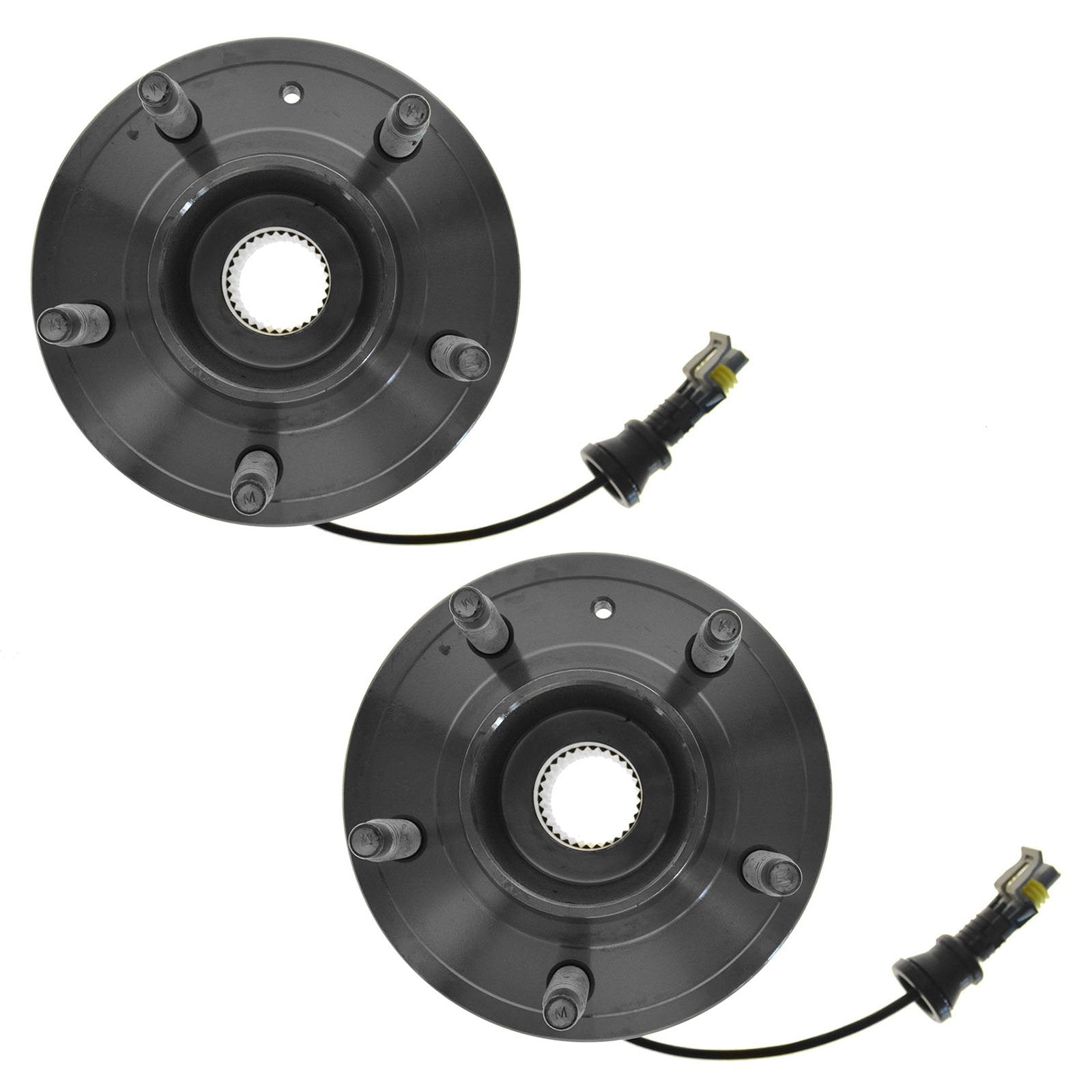 Trq Rear Wheel Hub Bearings Assembly Set Compatible With 2012-2015 Chevrolet Captiva Sport 2007-2009 Equinox Pontiac Torrent 200