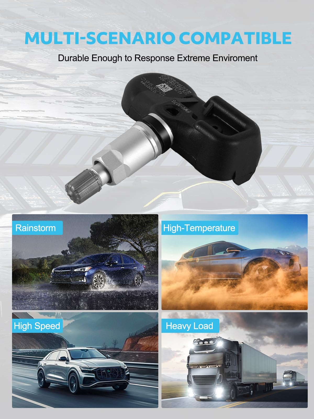 TAUTOY 42753STKA04 42753-SZA-A13 TPMS Tire Pressure Monitoring Sensors 4PCS for Acura MDX 2007-2013,RDX 2007-2012,TSX 2007-2014,