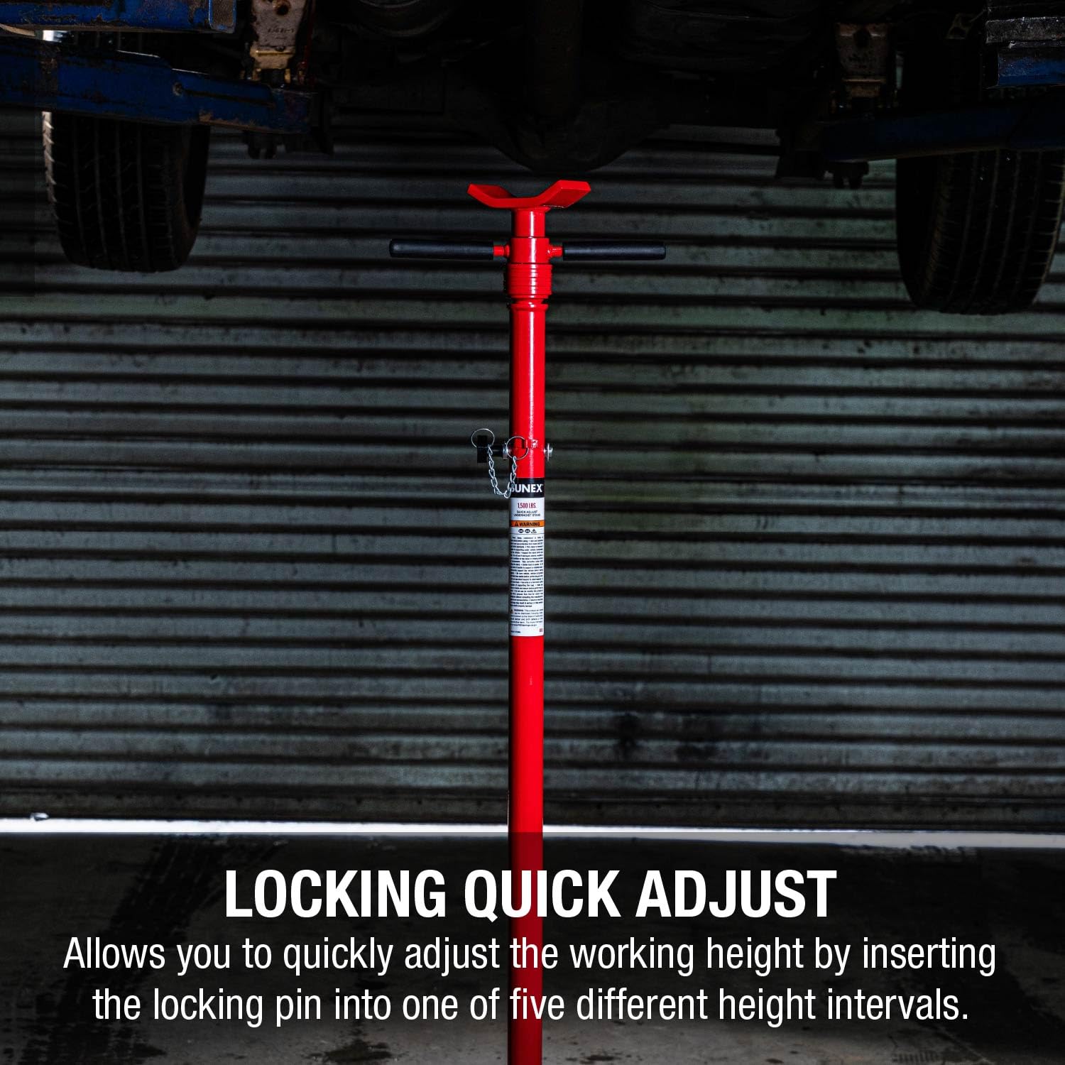 SUNEX TOOLS 6813 1,500 LBS. Quick Adjust Underhoist Stand