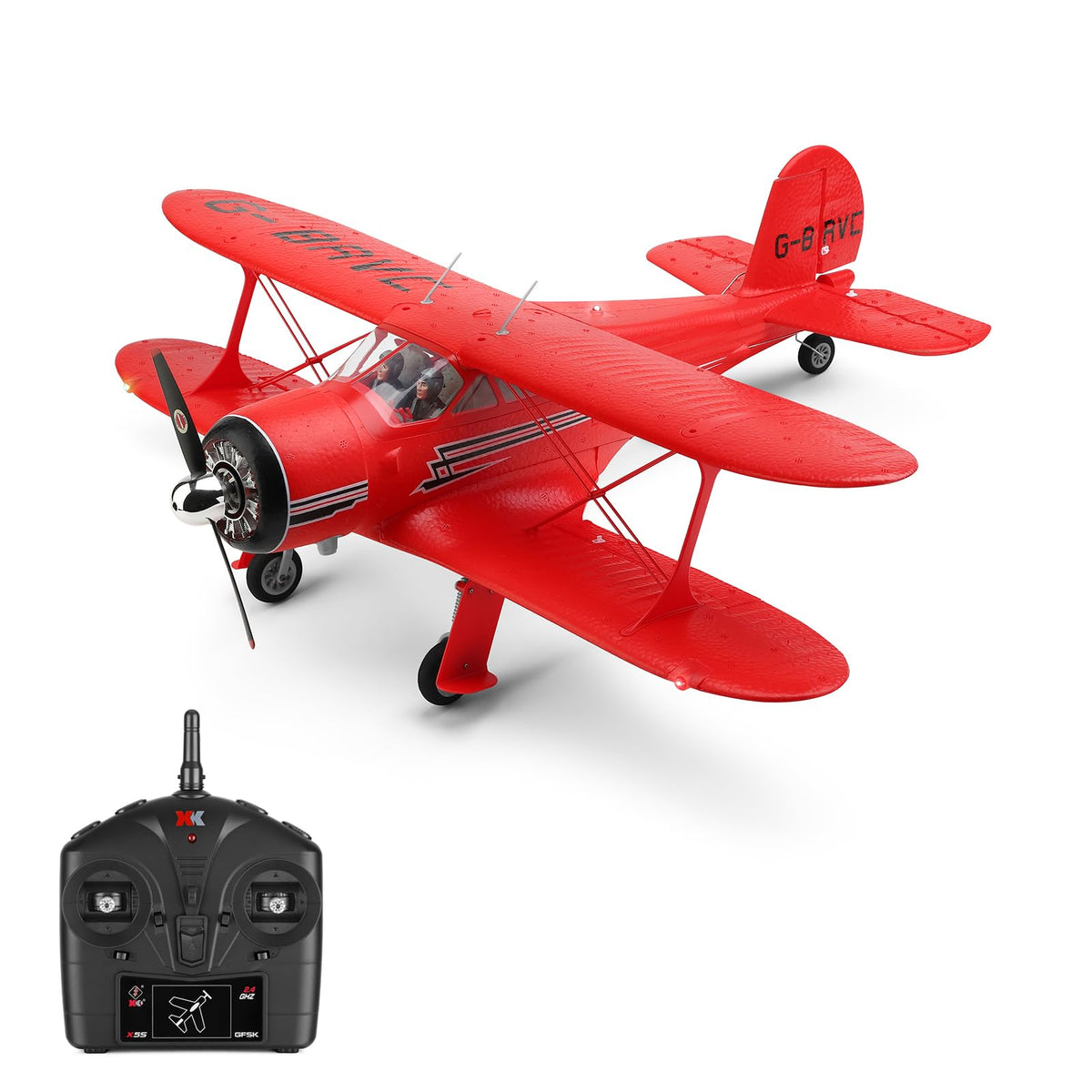 Goolrc Rc Plane, Wltoys Xk A300 Rc Airplane, 4 Channel Brushless Remote Control Airplane, 2.4Ghz Rc Aircraft Fighter With 3D/6G 