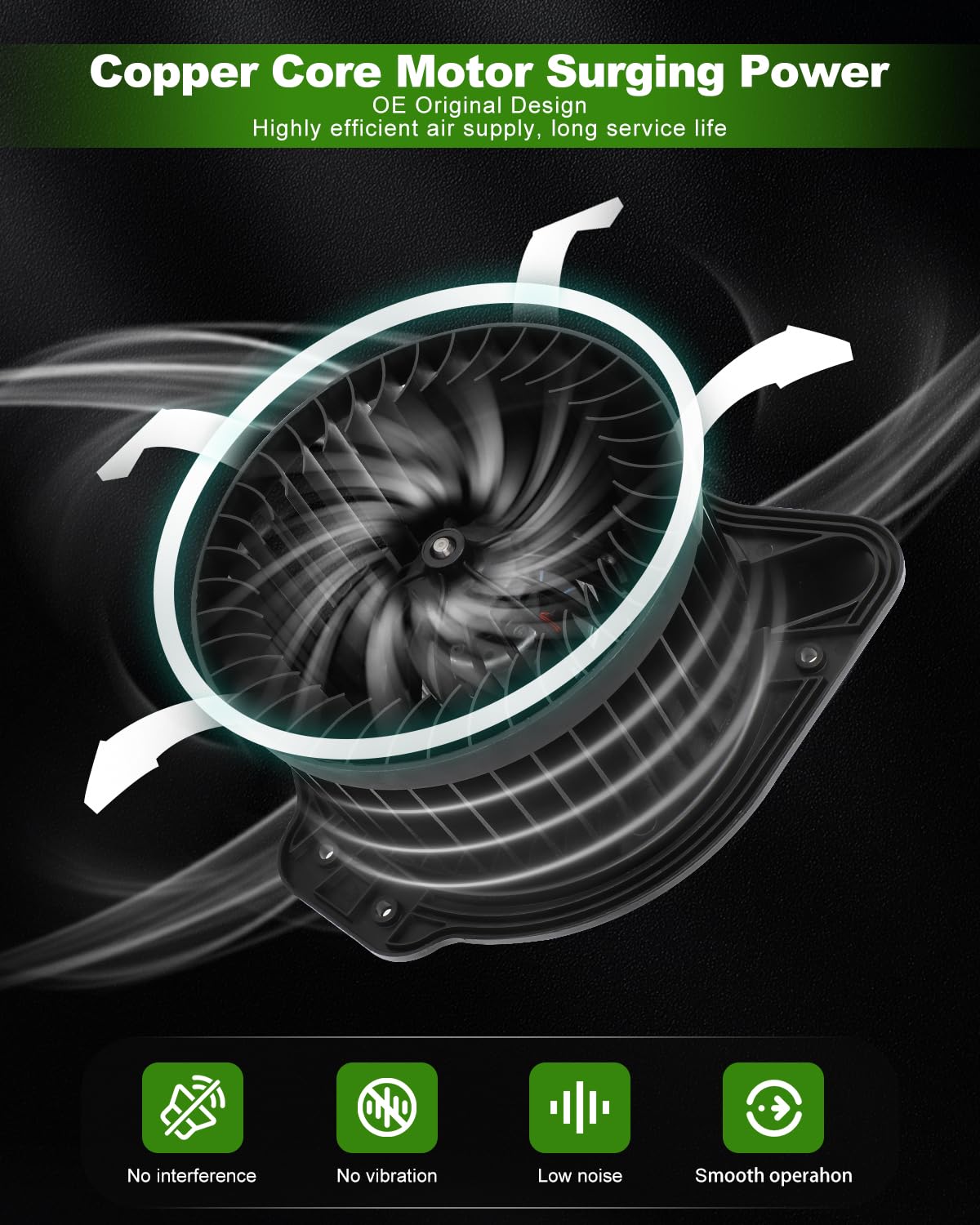 Scitoo 700166 Hvac Blower Motor Fit For 1993-1997 For Volvo 850 1993 1994 1995 1996 1997, Oe Replaces- 6820812, 3506530, Pm9274,