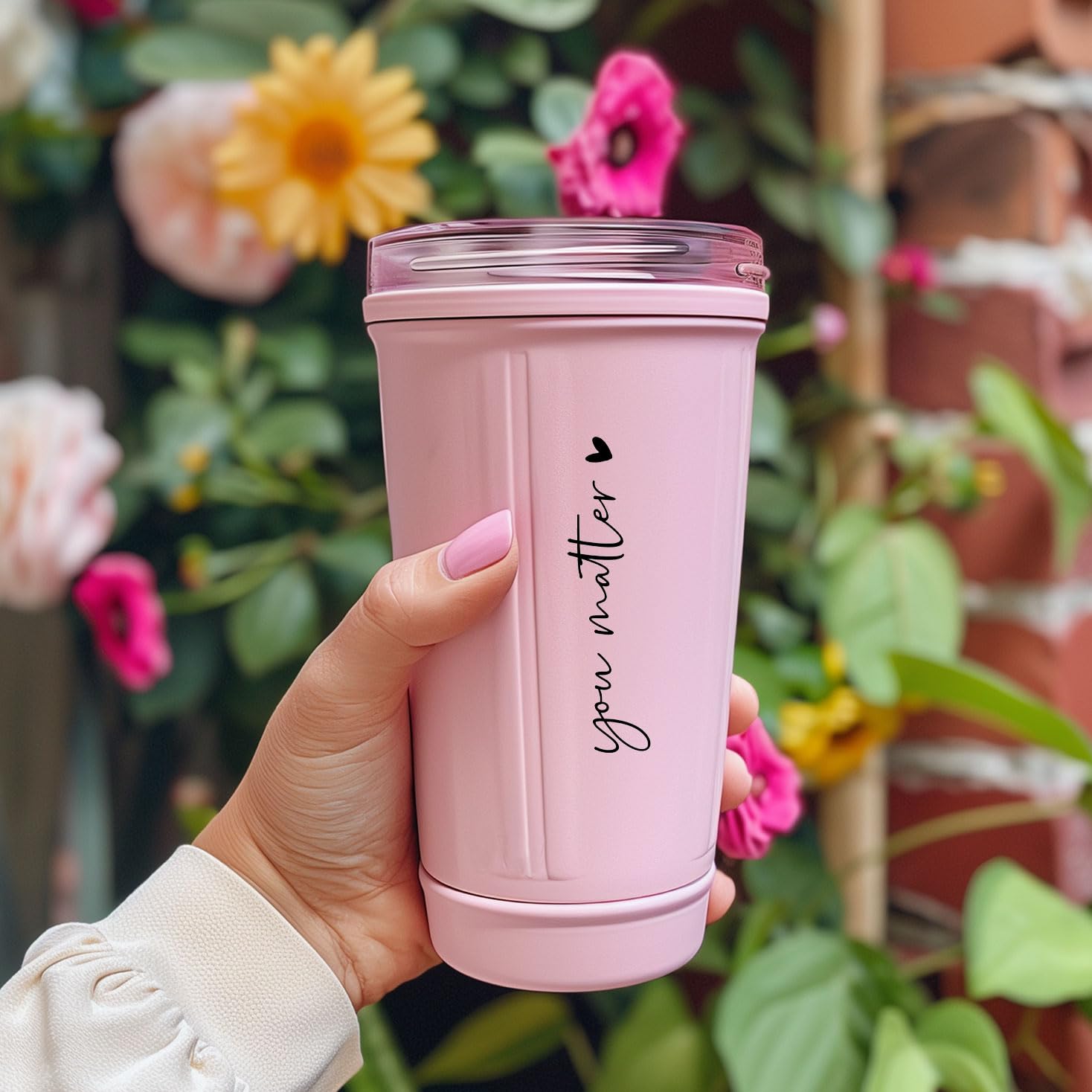 2 X You Matter Rearview Mirror Decal Water Bottle Stickers Affirmation Reminder Sticker Laptop Bumper Sticker Tumbler Vinyl Stic