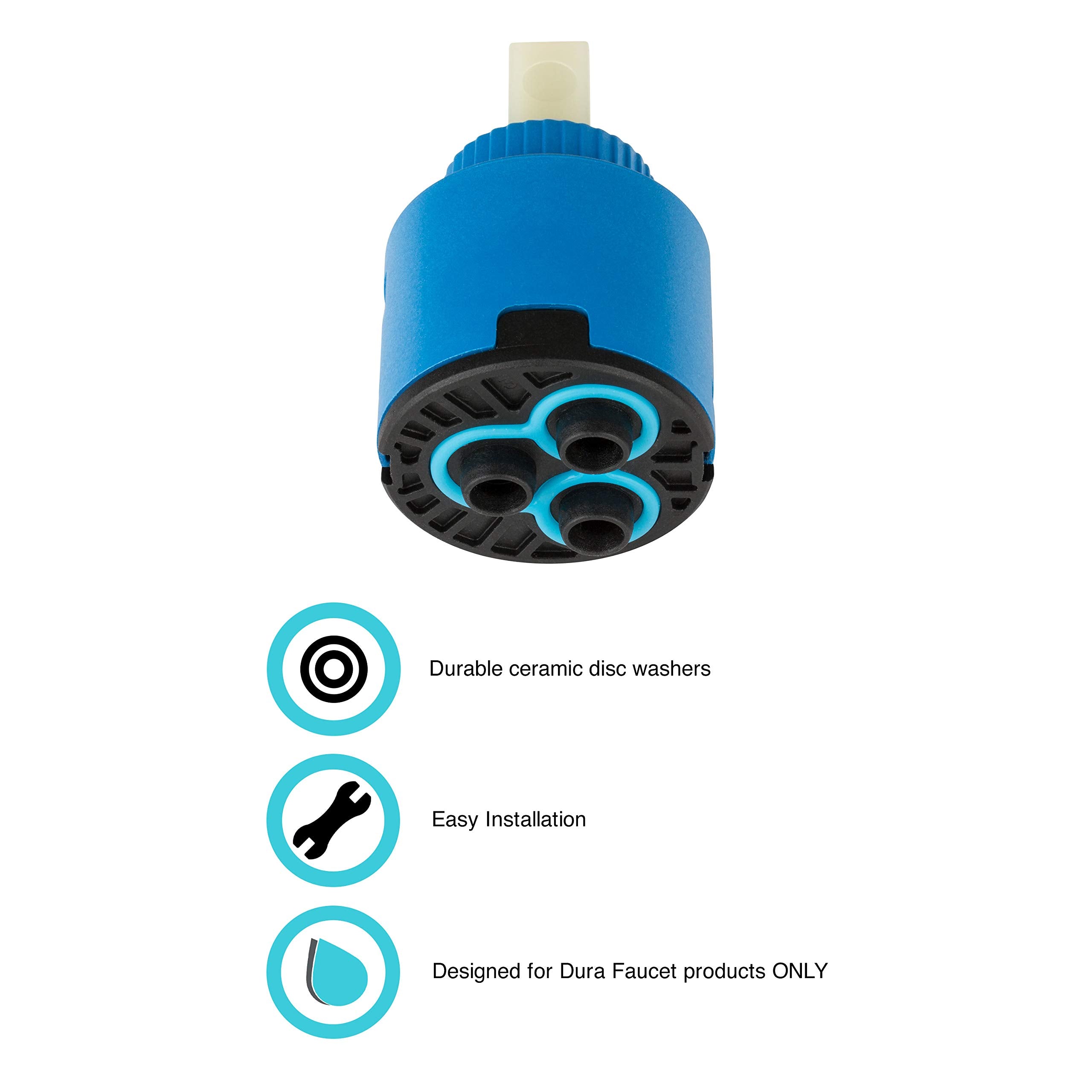 Dura Faucet Df-Rk601 Rv Faucet Handle Ceramic Disc Cartridge Replacement For Faucets Df-Nmk504 And Df-Nmk852