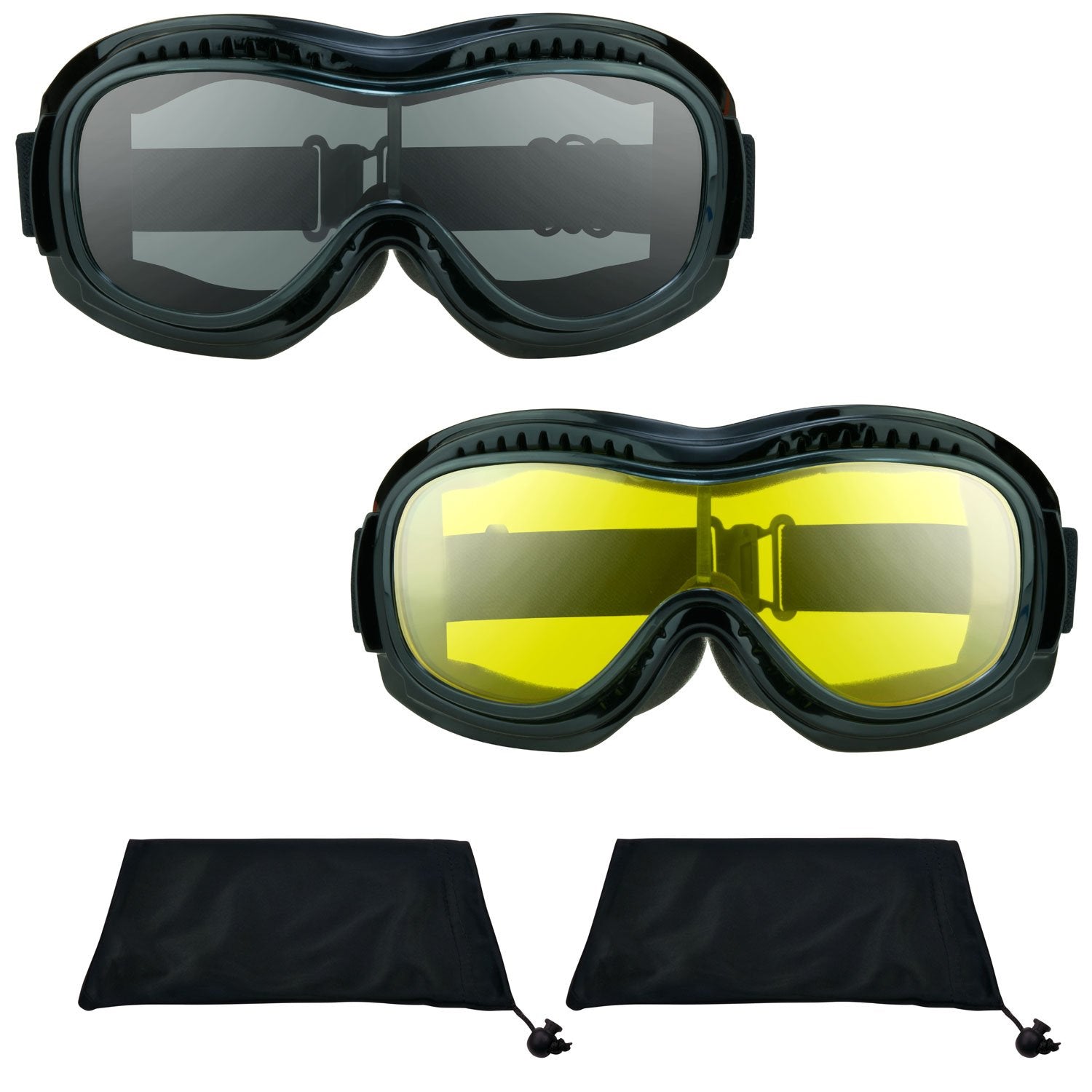 Bikershades Fit Over Goggles For Eye-Glasses Smoke Yellow Motorcycle Riding Cycling Skiing Sky Diving Outdoor Work