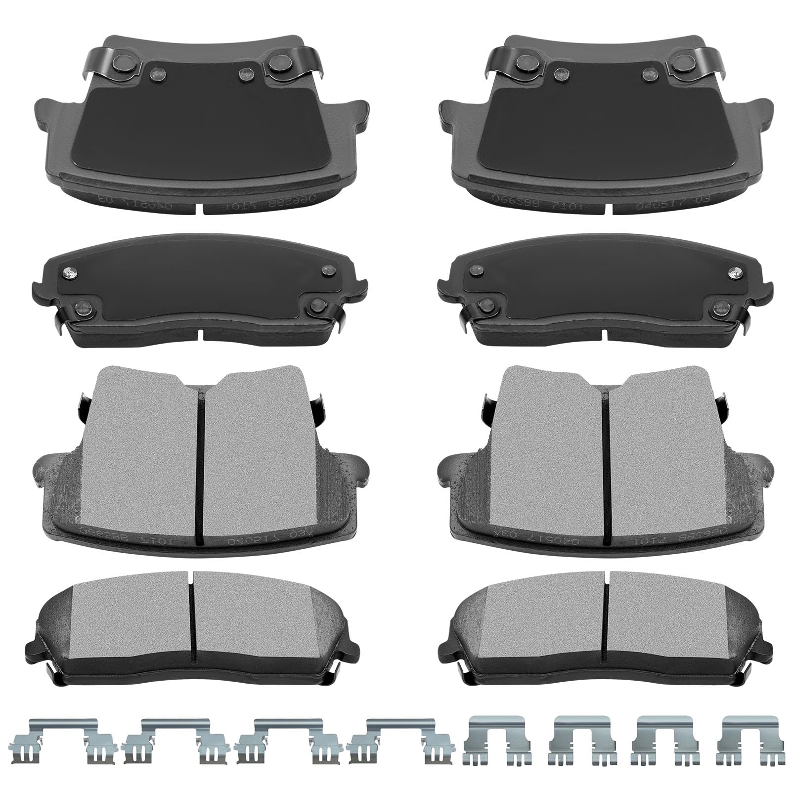 Automuto 8Pcs Front & Rear Ceramic Disc Brake Pads Set D1057 D1056 For Dodge Charger 2006-2013,For Dodge Magnum 2005-2008