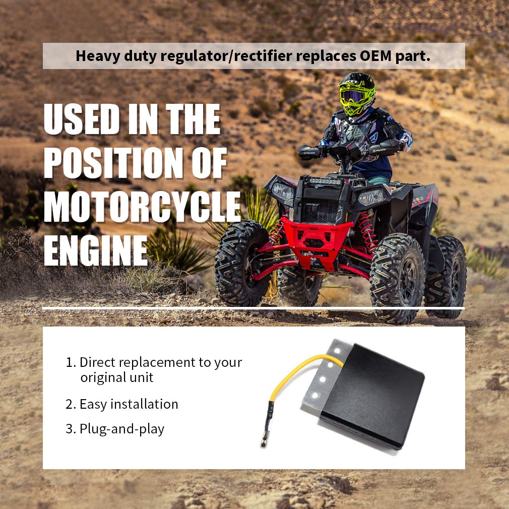 HOCEAN-Max Voltage Regulator Rectifier Compatible with Polaris Snowmobiles 4060122 4060123 4060092 4060071 2203873