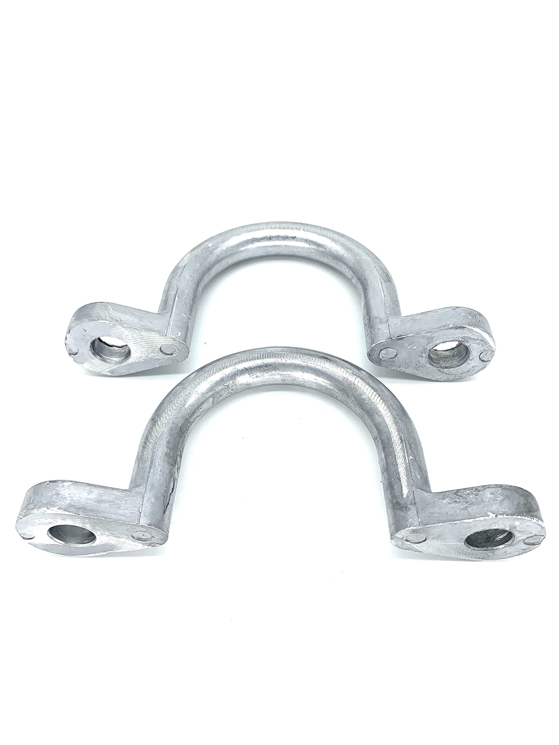 Ymhyjy Replace Trailer Tie Loop 2'' I.D. Aluminum Bolt-On Lashing Rope Tie Down Ring Horse (2 Pack)