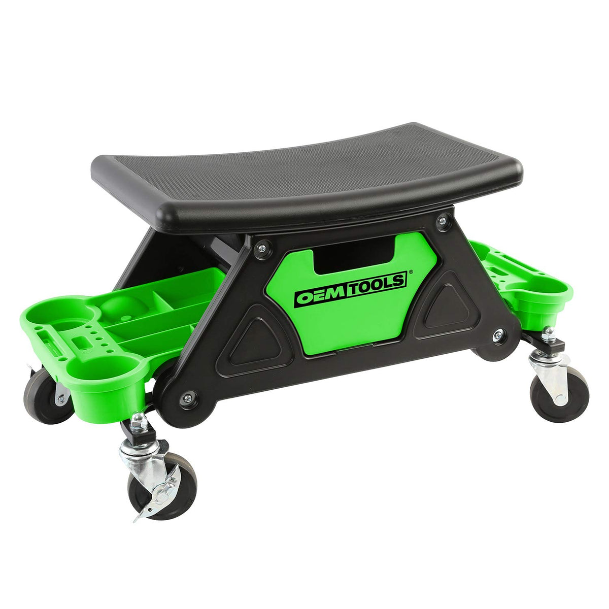 OEMTOOLS 24986 Heavy-Duty Rolling Workbench and Creeper Seat, Mechanics Stool with Wheels, Creepers, Shop Stools With Wheels, Au