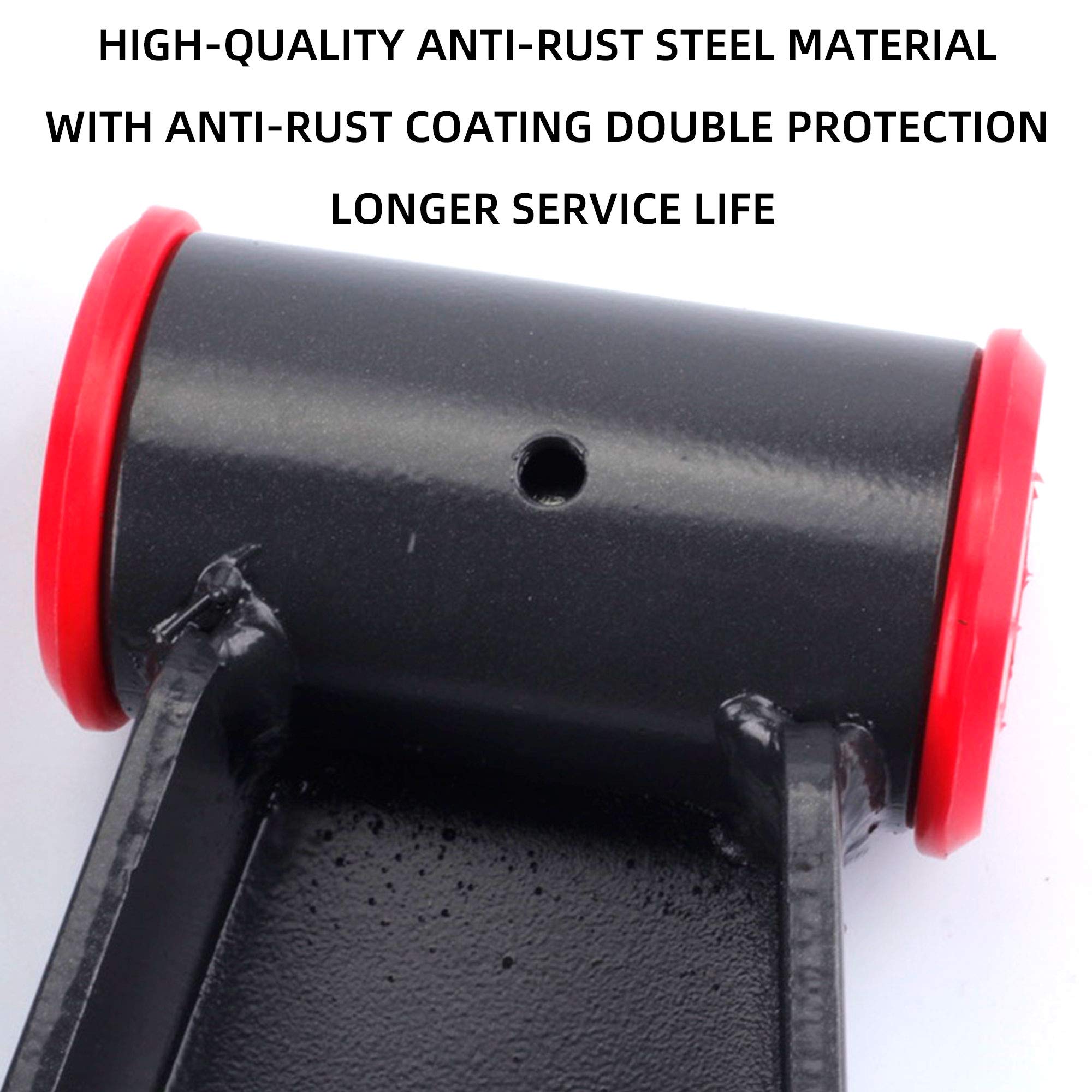 Dasbecan 2 Inch Suspension Rear Lowering Shackle Kit Compatible with Chevy Silverado GMC Sierra 1500 C1500/C2500 1988-2018 Repla