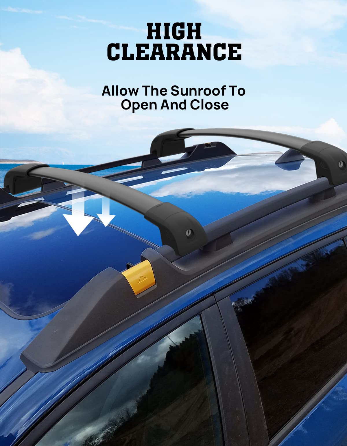 Hmmtyrack Car Roof Rack Cross Bars Compatible With Subaru Forester Wilderness 2022-2024, Aluminum Lockable Crossbar For Rooftop