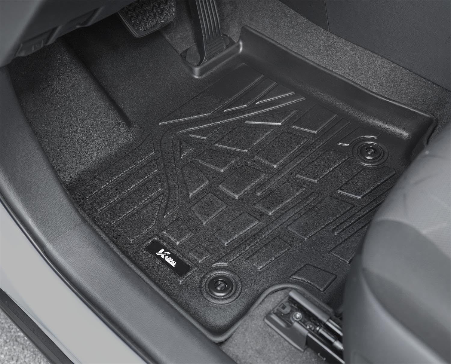 Karpal Floor Mats Fit Toyota Rav4 2024-2019 (Include Hybrid), Custom Fit Tpe All Weather Toyota Rav4 Accessories Floor Liners Ca