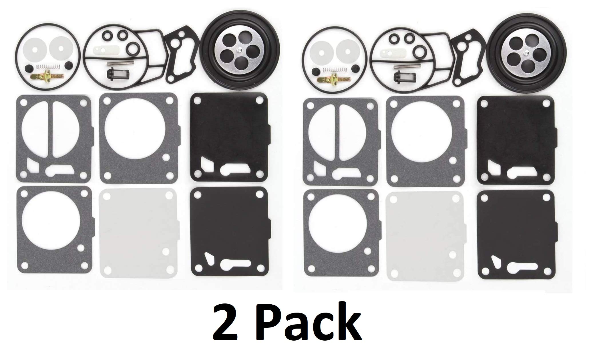 Super BN SBN Series Mikuni Carburetor Rebuild Kit Compatible with Kawasaki, Polaris, Tigershark, Sea-Doo and Yamaha Carb Kit 15-001 / SBT # 35-160 fits 38mm / 44mm / 46mm - 2 Pack