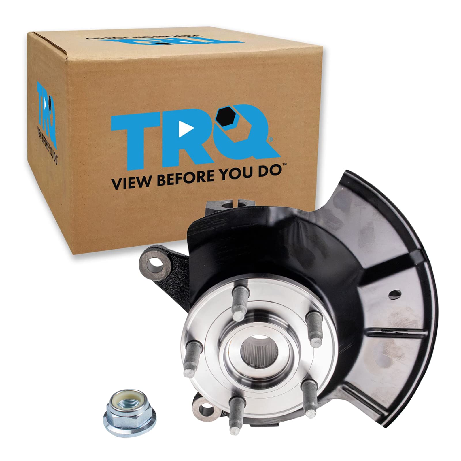 Trq Front Steering Knuckle & Wheel Bearing Hub Rh Right Passenger Side Compatible With 2007-2010 Ford Edge Lk056