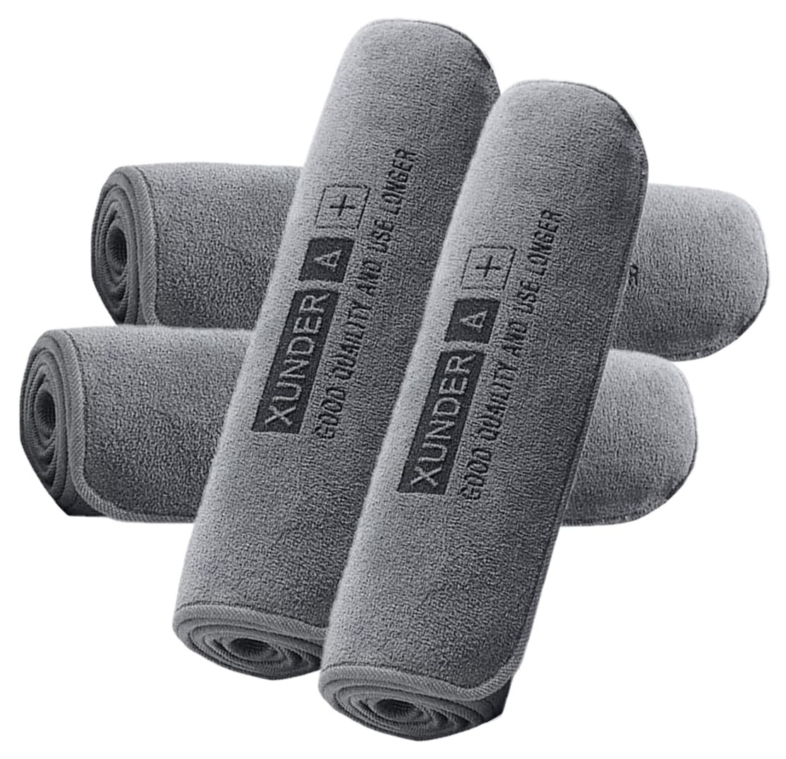 Spatlus Microfiber Cloth  30x75 cms  340 GSM Grey Thick Lint & StreakFree Multipurpose Cloths  Automotive Microfibre Towels