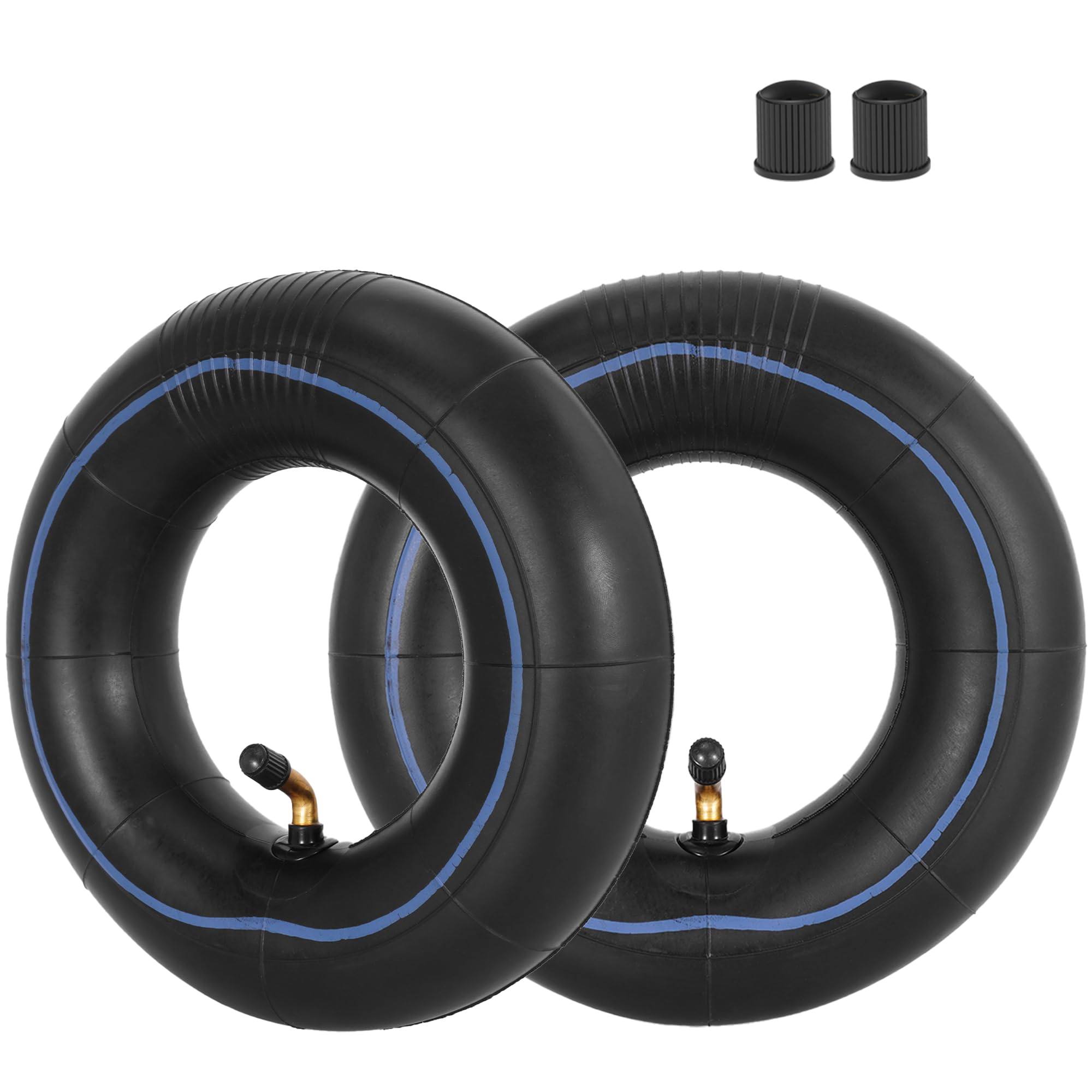 2.80/2.50-4 Inner Tube, 2.80-4 Go Cart Inner Tube 2.50-4 Tube (2 Pack) With 90° Tr87 Bent Valve Stem Replacement For Scooter Hand Trucks Utility Cart Lawn Mowers Wheelbarrows Skateboard And Atv