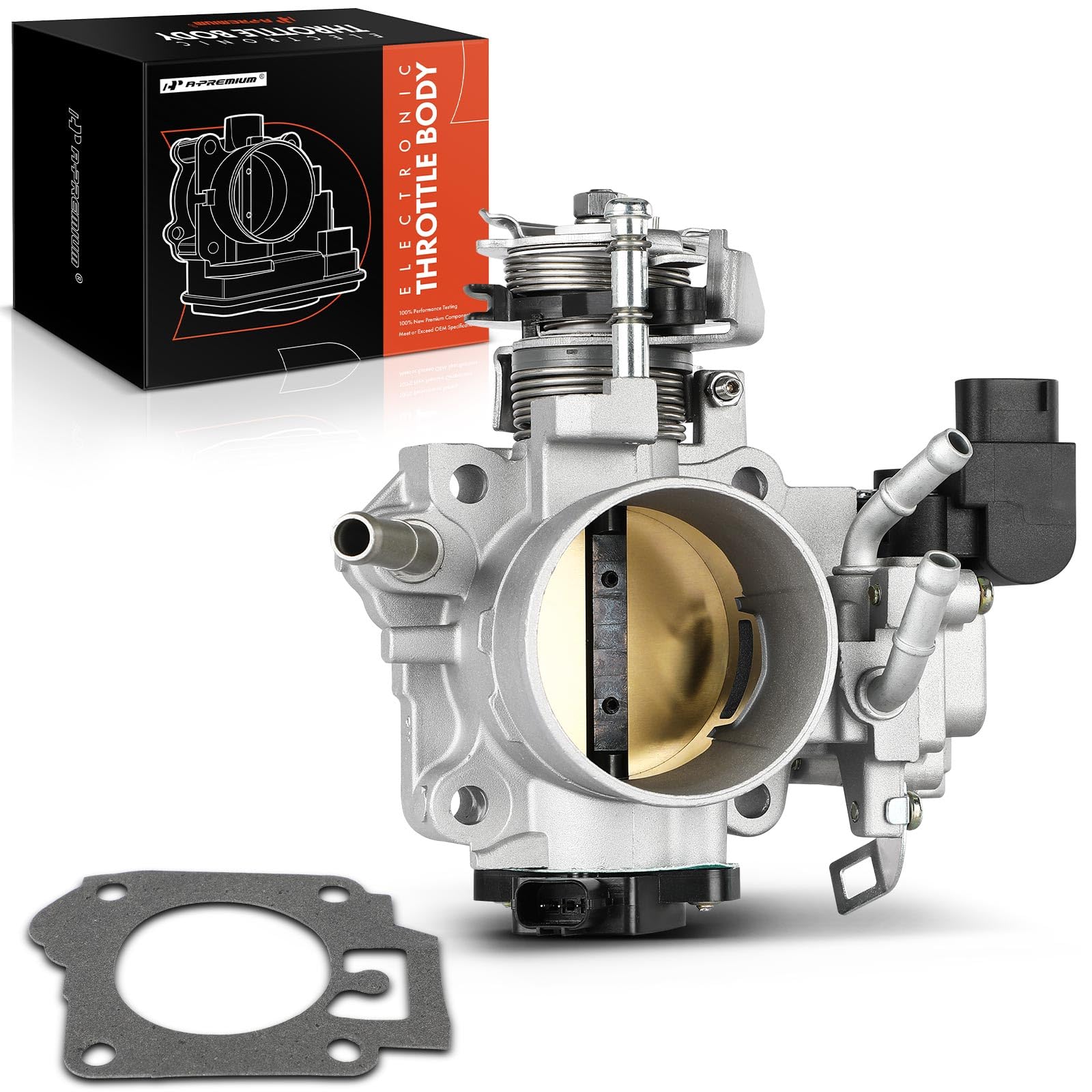 A-Premium Electronic Throttle Body Compatible with Honda Accord 2003 2004 2005, Element 2003-2006, 2.4L, Replace# 16400RAAA62, 16400RAAA61, 16400RAAA63