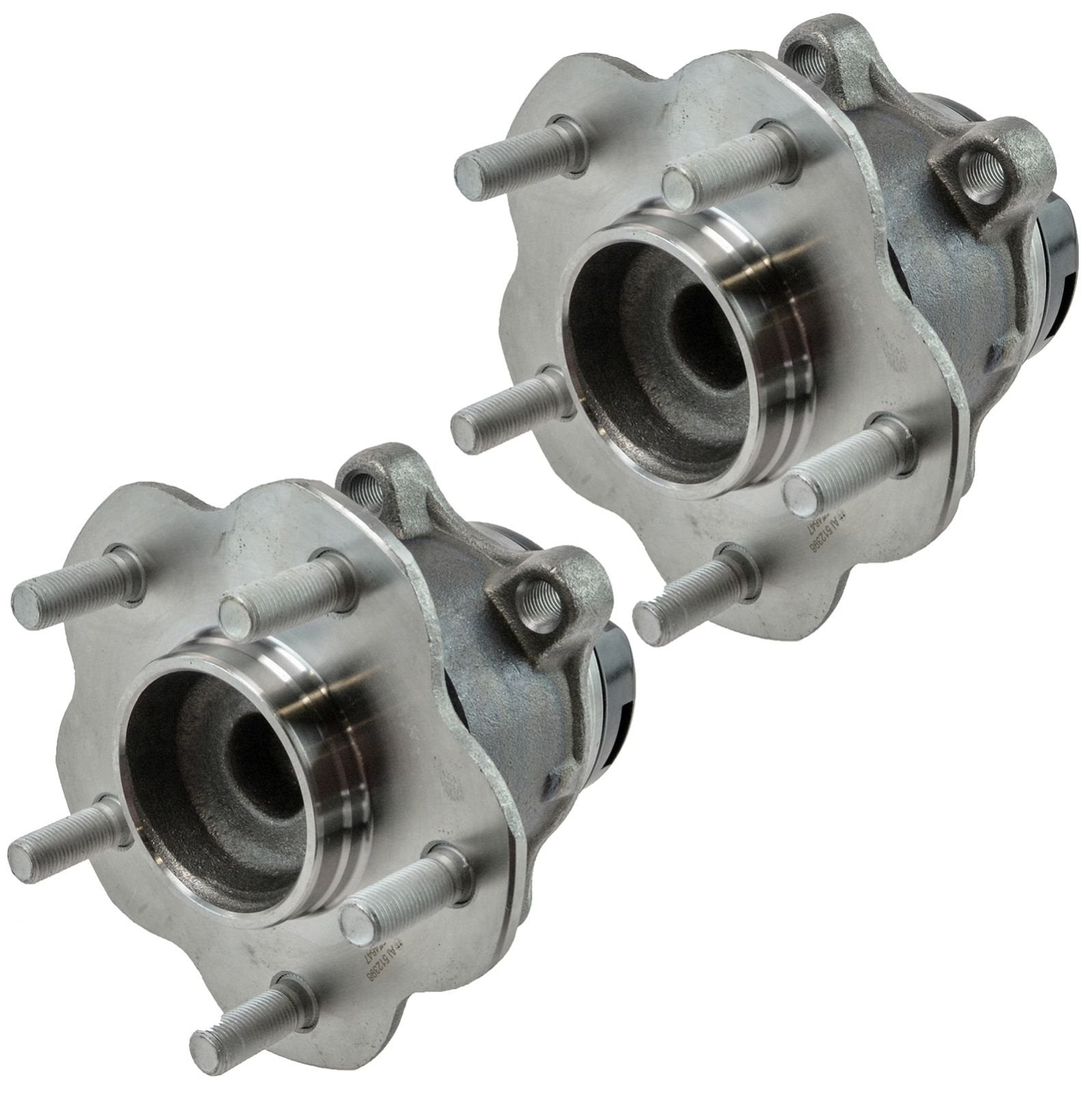 Trq Rear Wheel Hub Bearings Assembly Set Compatible With 2011-2017 Nissan Juke 2011-2012 Leaf 2008-2013 Rogue 2014-2015 Rogue Se