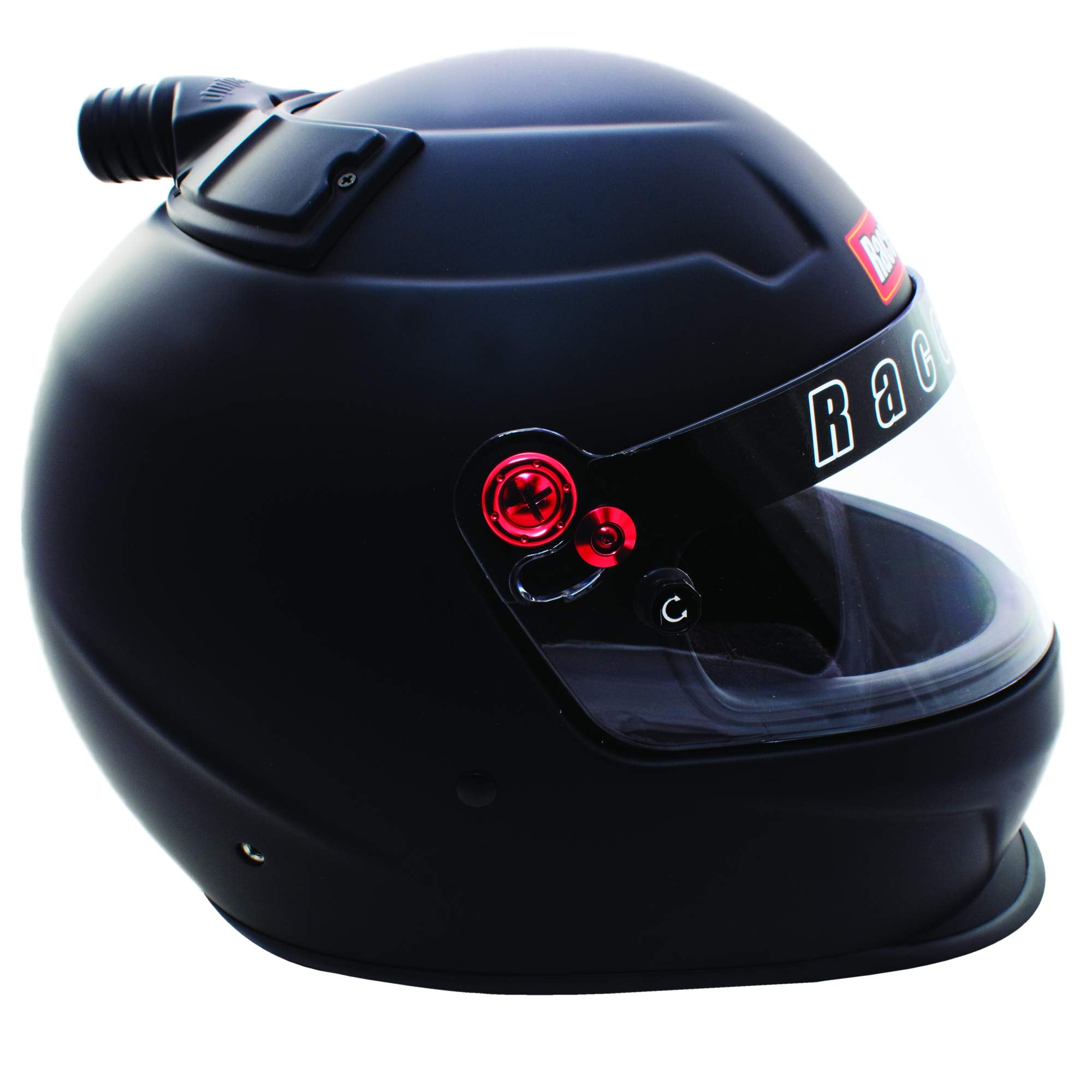 Racequip Top Air Full Face Helmet Pro20 Series Snell Sa2020 Rated Flat Black X-Large 266996
