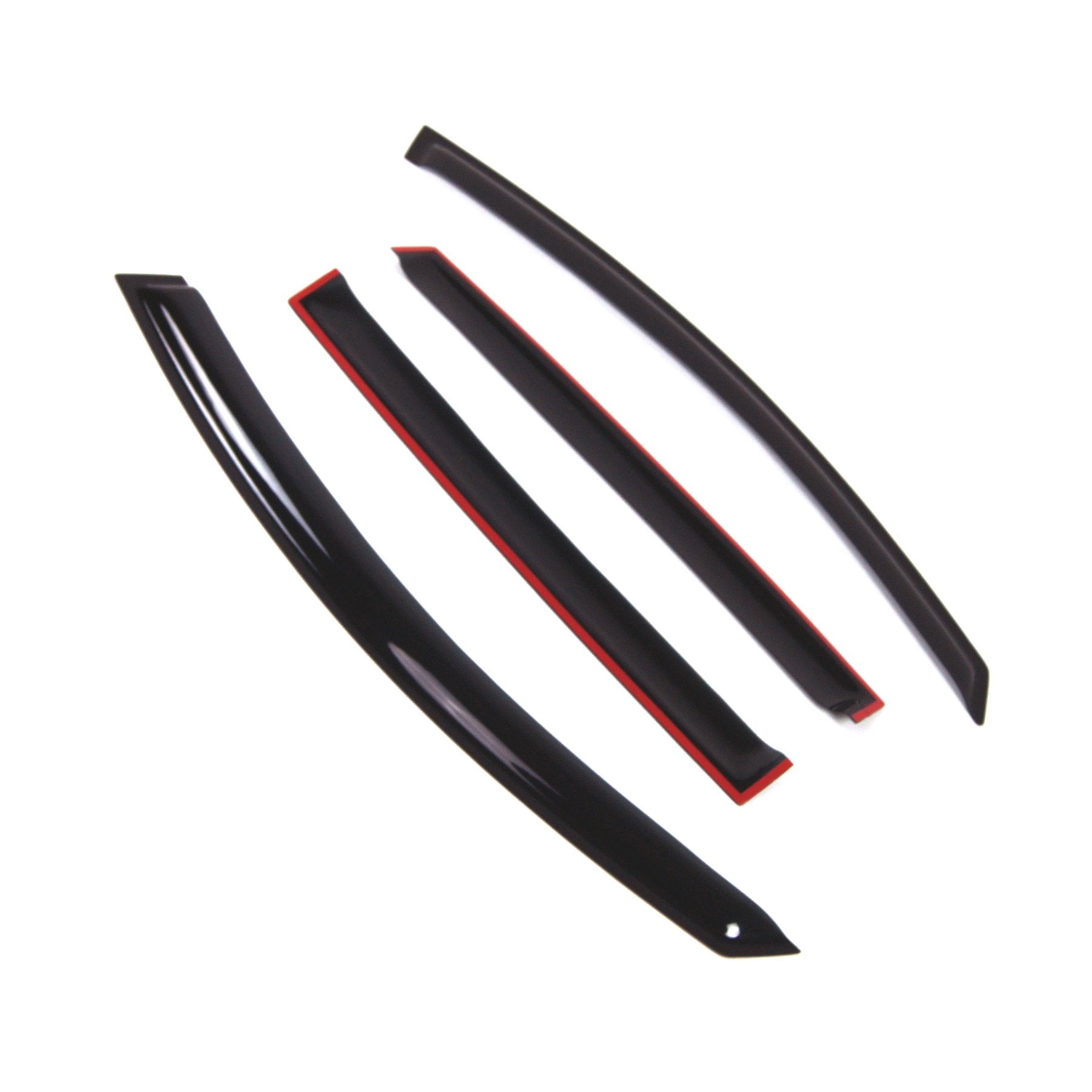 Tuningpros Wd2-646 Dark Smoke 4 Pcs Set Window Visor (Outside Mount) Deflector Rain Guard Compatible With 2011-2016 Kia Sportage