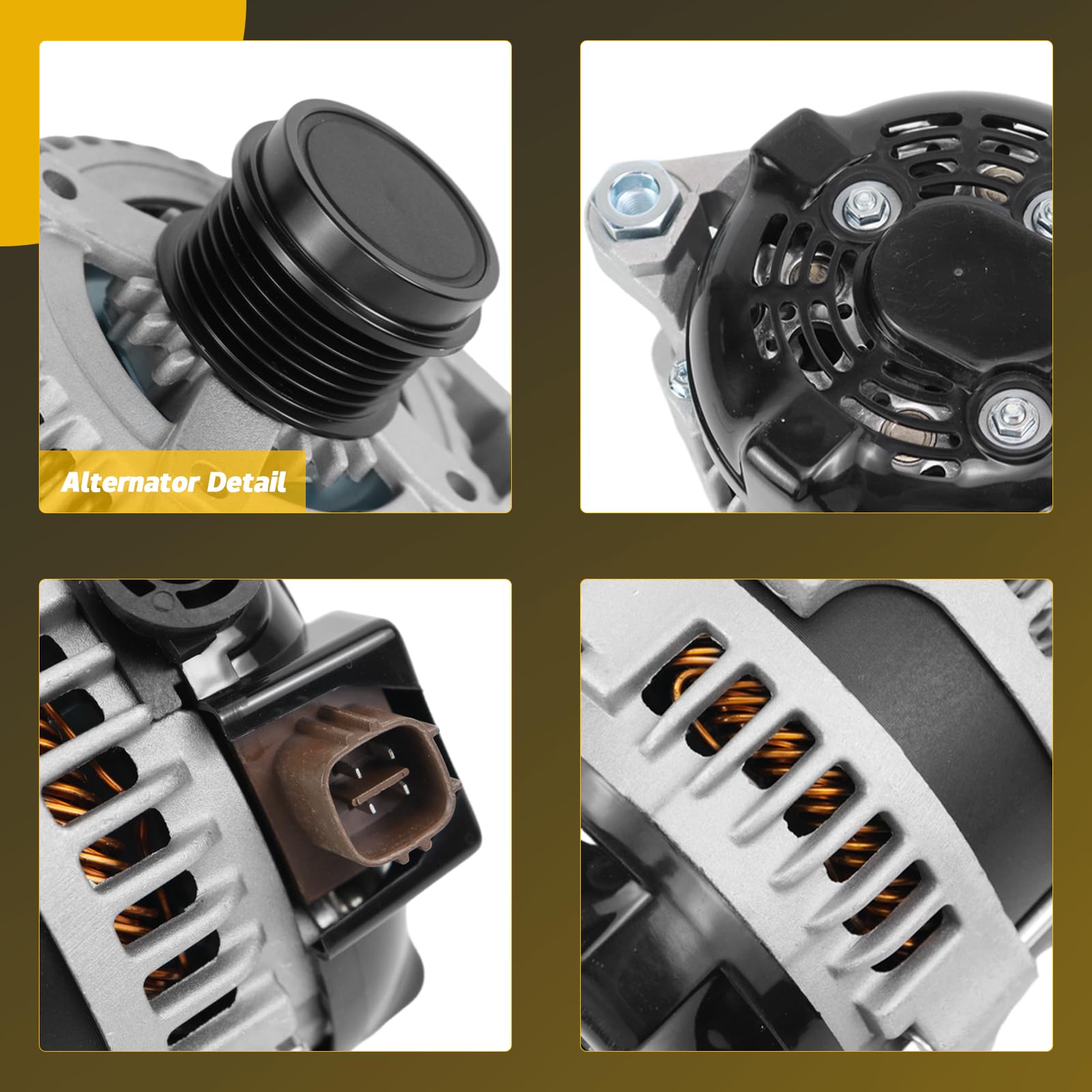 YINAVAGAD 27060-36011 Alternator for Toyota Camry L/LE/SE/XLE/XSE 2.5L L4 2012-2015, for RAV4 2.5L L4 2009-2012, for Toyota Scio