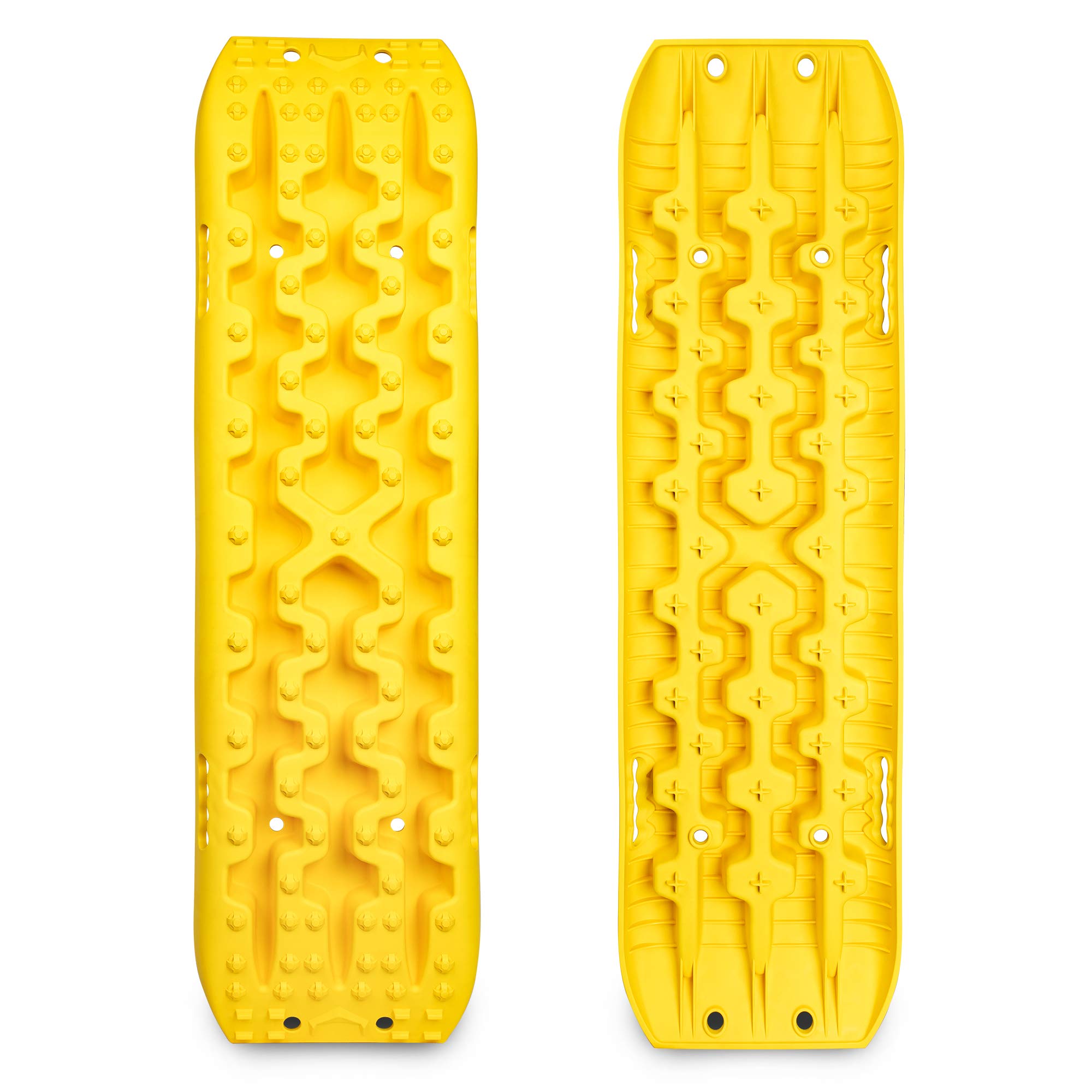 X-BULL New Recovery Traction Tracks Sand Mud Snow Track Tire Ladder 4WD (Yellow, 3gen)