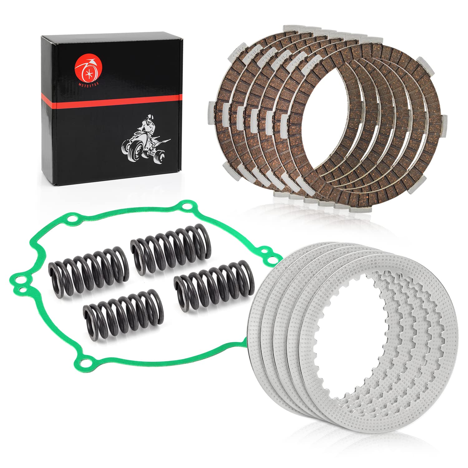 Clutch Kit Heavy Duty Springs & Cover Gasket For Kawasaki Kx80 Kx85 Kx100 1998-2021 13088-1016 13089-1120 11060-1795