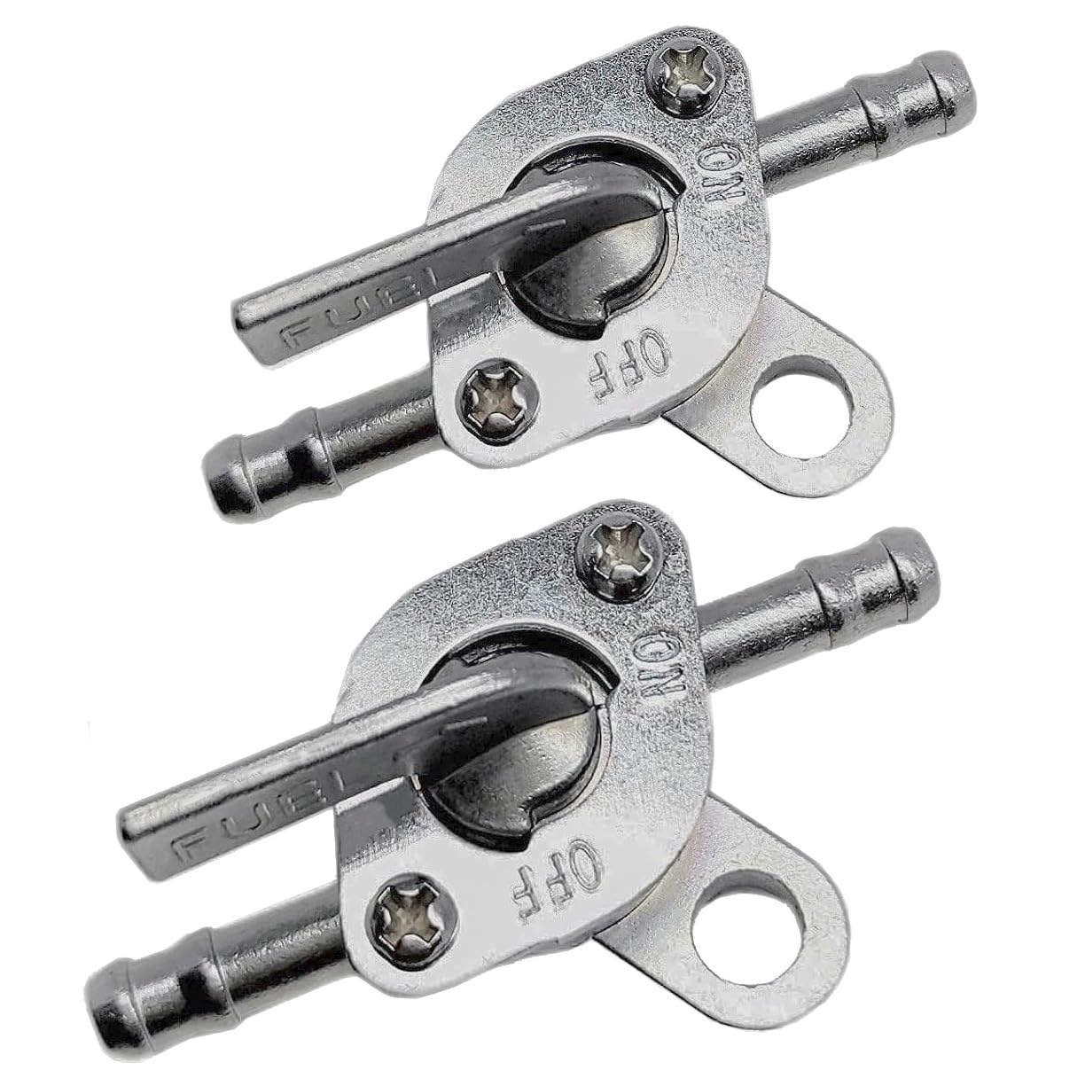 Earlyred 6Mm Gas Fuel Tank Tap Valve Petcock Shut Off Switch Inline For 50Cc 70Cc 90Cc 100Cc 110Cc 125Cc Scooter Pit Quad Mini Dirt Bike Go Kart Tao Tao Atv Motorcycle 0.24 Inch 2Pcs