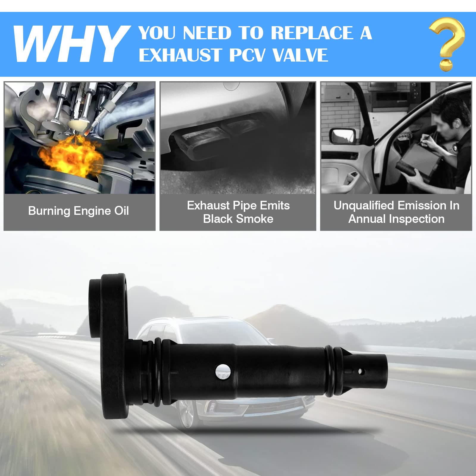 Forccord Exhaust Pcv Valve Compatible With Honda Accord Acura Odyssey Pilot Tl Saturn Vue Positive Crankcase Ventilation Valve R