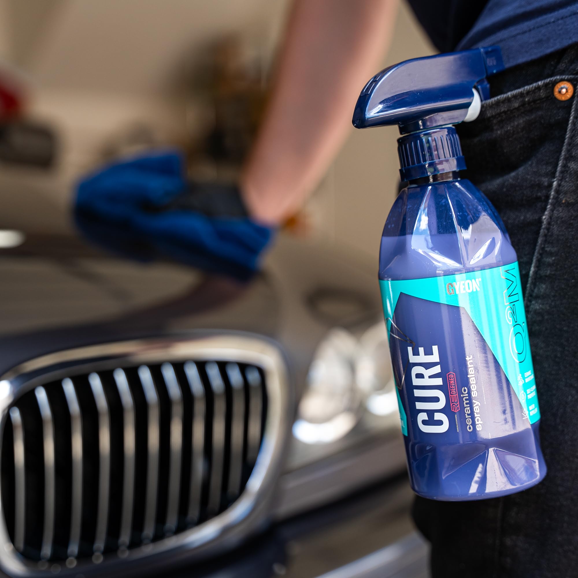 Gyeon Cure Redefined 500 Ml - Hydrophobic Ceramic Spray Sealant - Add Gloss, Slickness, Water Beading, And Silica Protection Imm