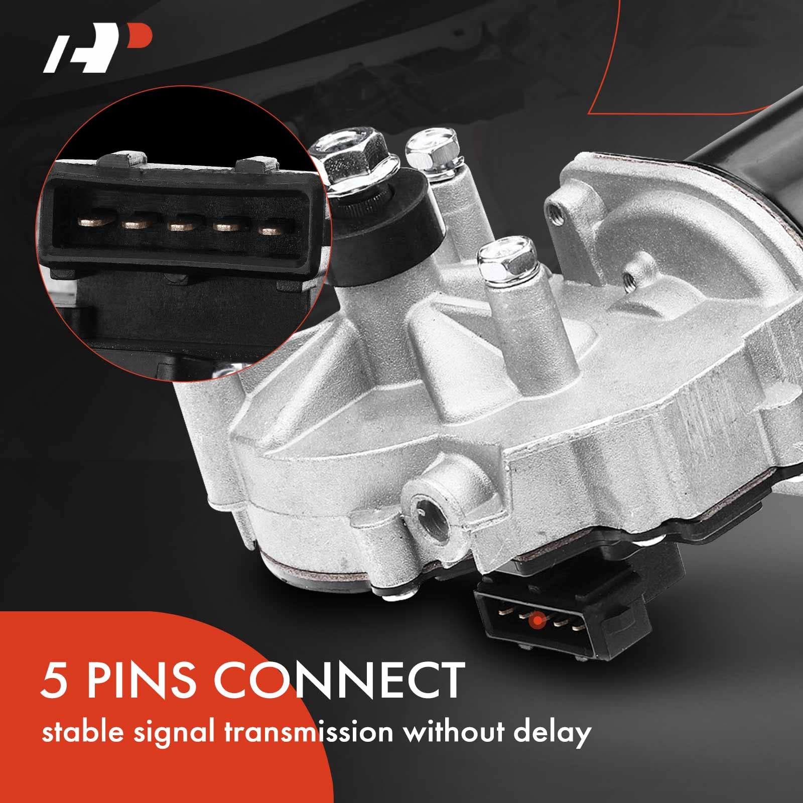 A-Premium Front Windshield Wiper Motor Compatible With Volvo Vehicles - Xc90, 2004-2014, Sport Utility - Replace# 8693848