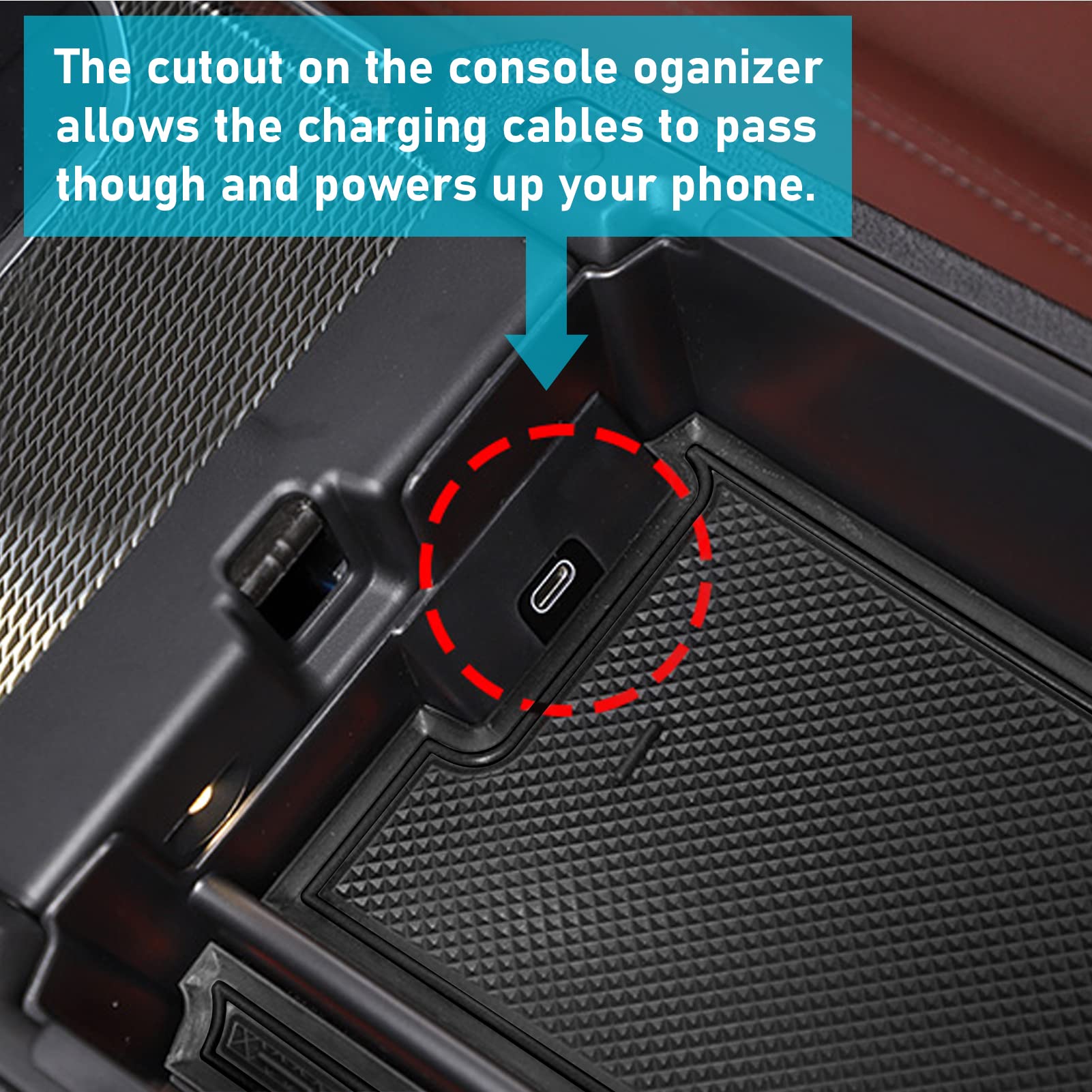 Jaronx Compatible With Bmw Center Console Organizer For 3 Series G20 2019-2024/4 Series G22 I4 G26 2021-2024, For Bmw 3 Series Console Organizer 2019-2024, I4/4 Series Console Storage Box 2021-2024