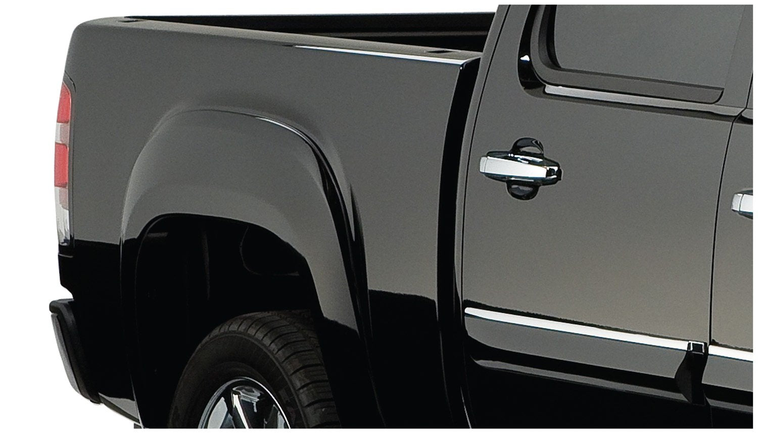 Bushwacker 40084-02 Black Oe-Style Smooth Finish Rear Fender Flares For 2007-2013 Gmc Sierra 1500 | Fits 69.3 In. Bed