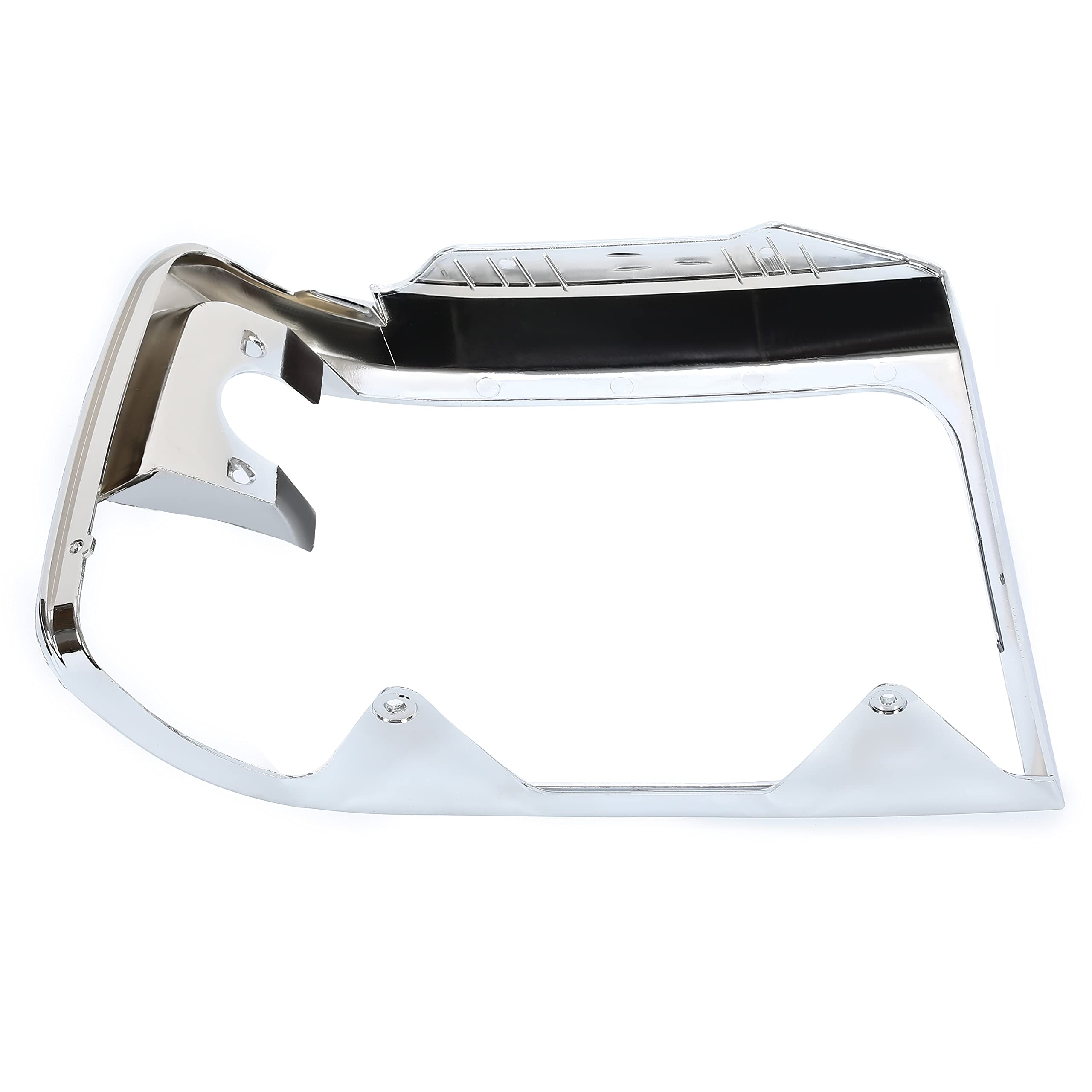 ECOTRIC Headlights Trim Bezel Pairs Compatible with 1992-1997 F250 F350 Truck & 1992-1996 Bronco F150 Pickup Truck Headlamp Doors Chrome Replacement for Part Number FO2512130 FO2513131 F2TZ13064D