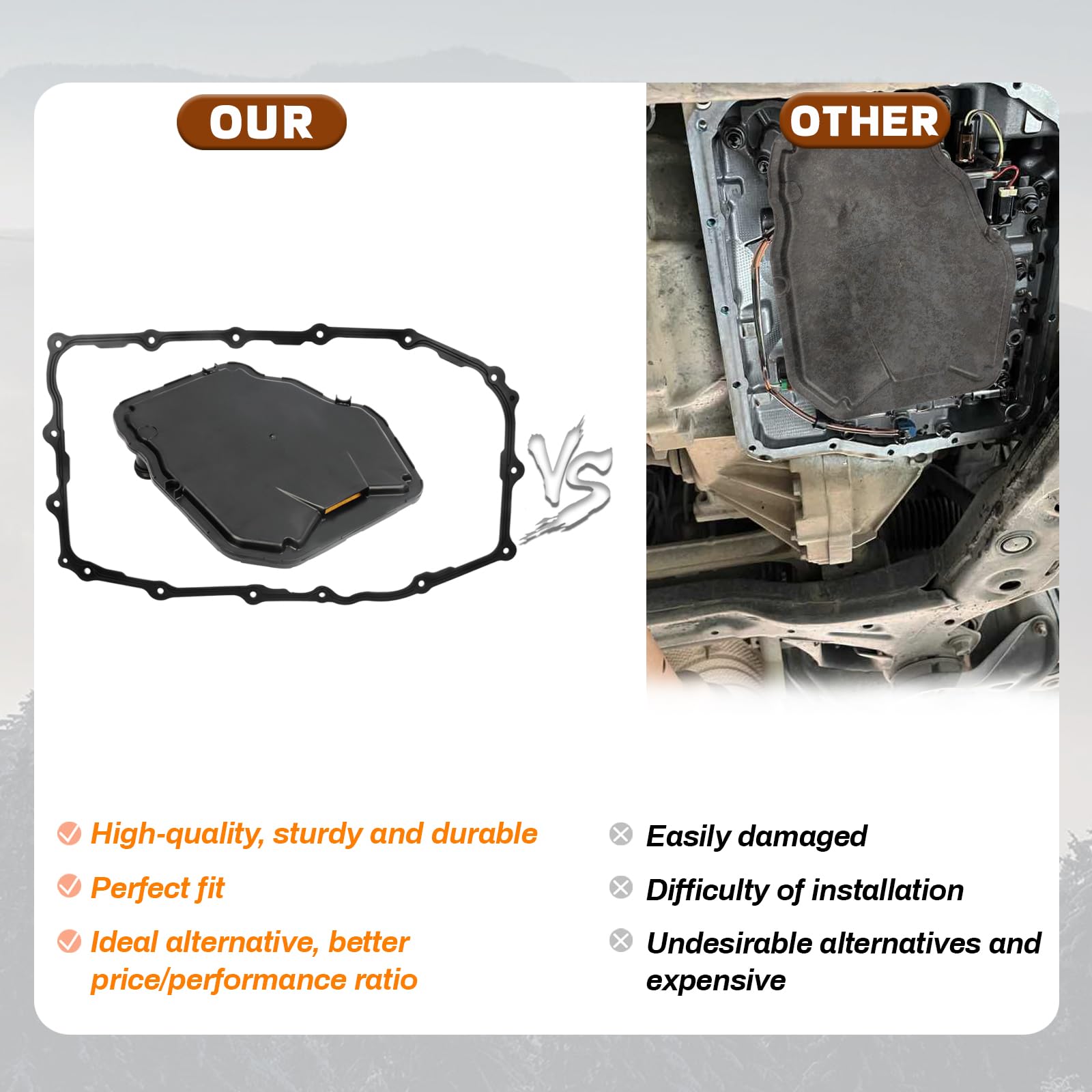 4L60E Transmission Filter with Gasket Kits Compatible with Chevy Tahoe Blazer Silverado 1500 2500 Suburban 1500 2500 GMC Cadilla