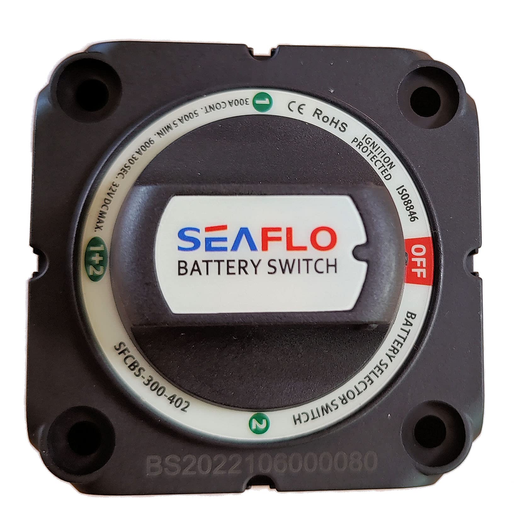 SEAFLO Heavy Duty 900 Amp 4 Position Battery Selector Switch Choose Quantity (01-Pack)