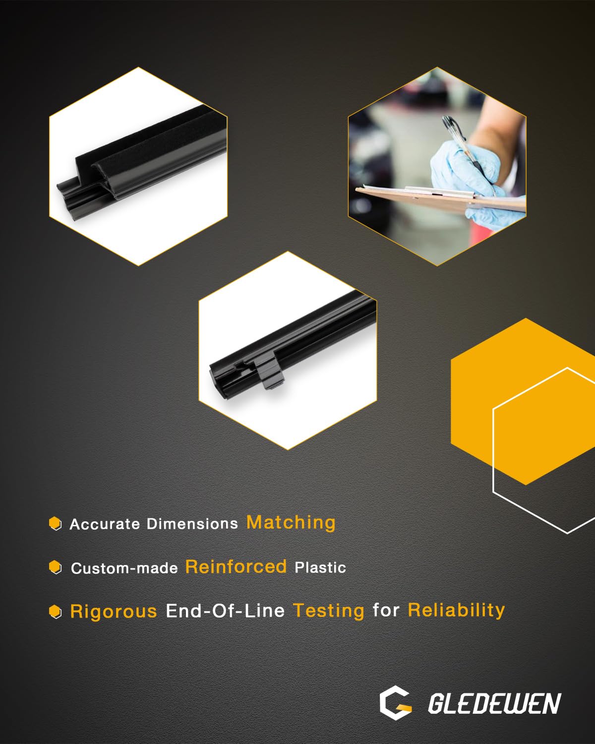 Window Trim Seal, Weather Strip Belt Set, Compatible with 2011-2020 Toyota Sienna, Replace#6816008020 6821008020 6818008020 6823