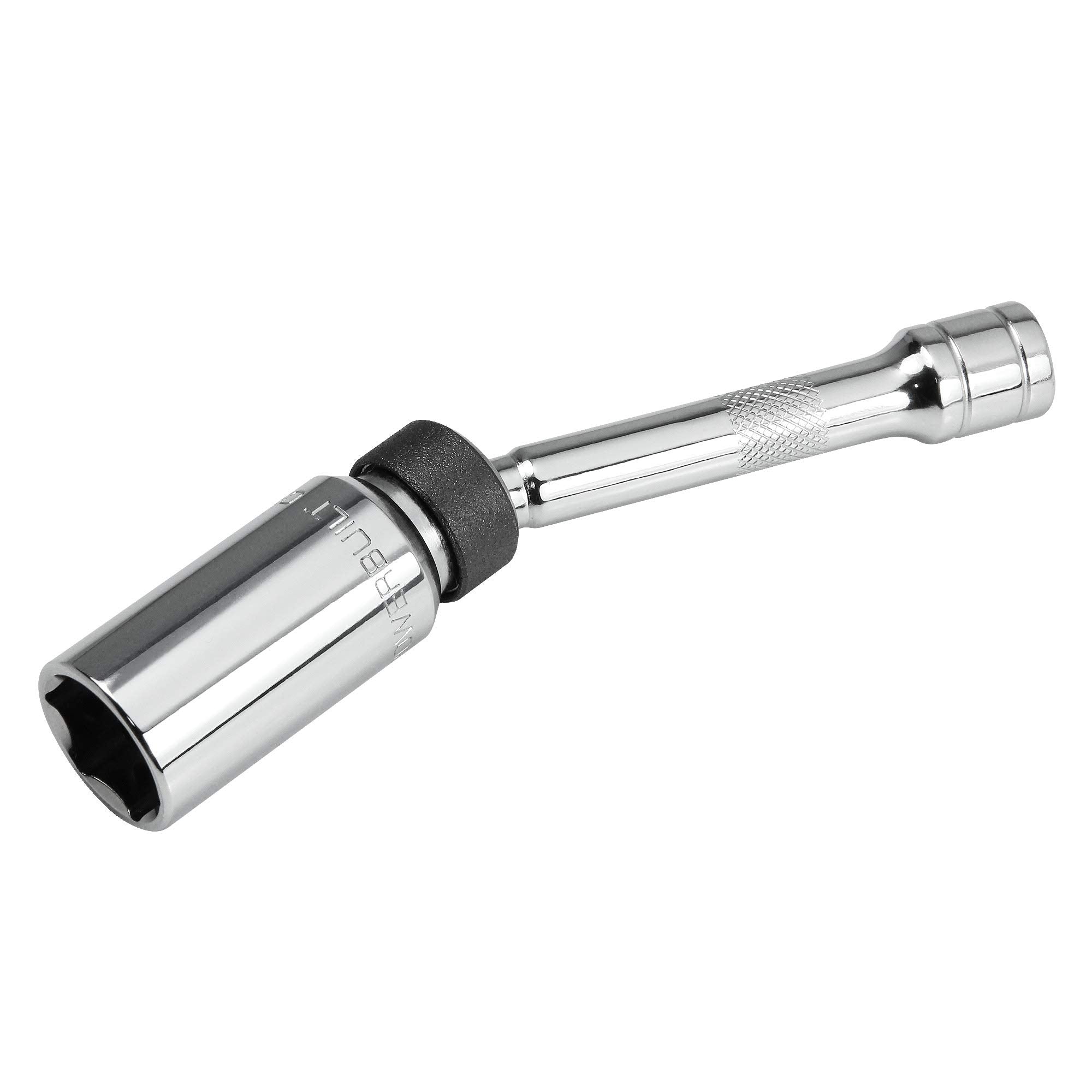 Powerbuilt 641852 3/8 Dr. 6 Pt. Magnetic Swivel Spark Plug Socket, 5/8 x 6 L