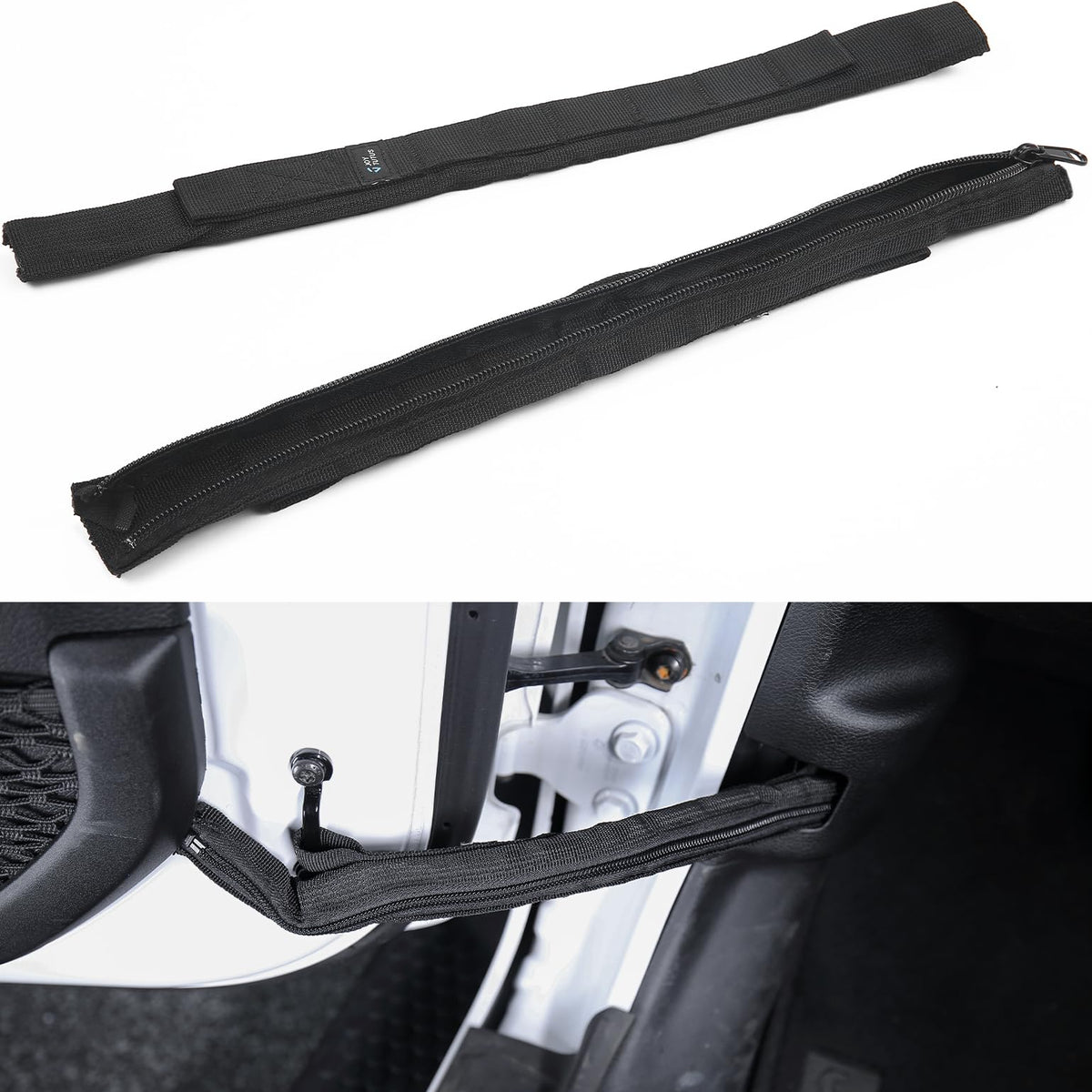 Joytutus Door Limiting Straps Compatible With 1996-2024 Wrangler Cj Yj Tj Jk Jl, Heavy Duty Strong Adjustable Check Strap With W
