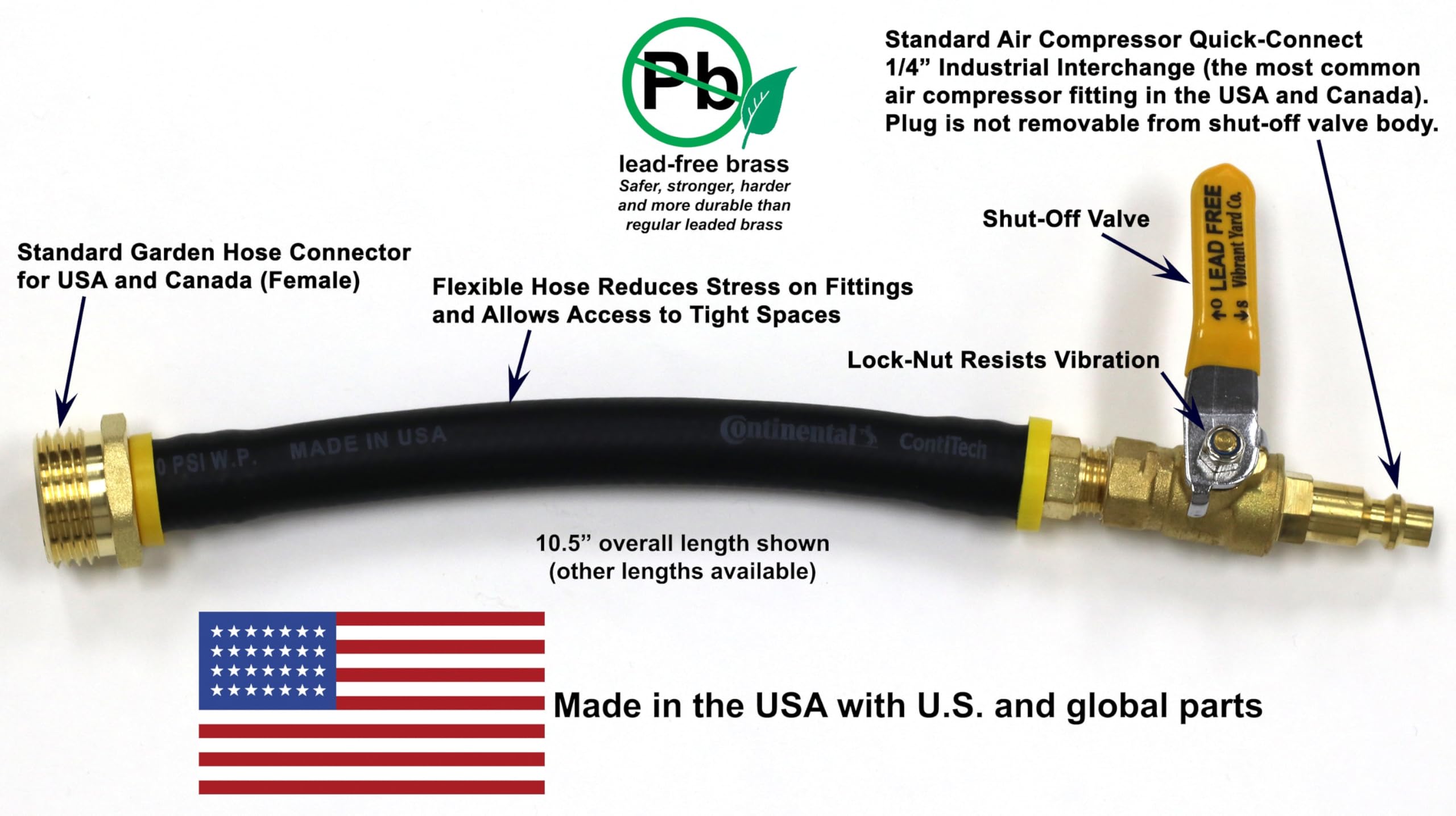 Winterize Rv, Motorhome, Boat, Camper, And Travel Trailer: Air Compressor Quick-Connect Plug To Male Garden Hose Faucet Blow Out