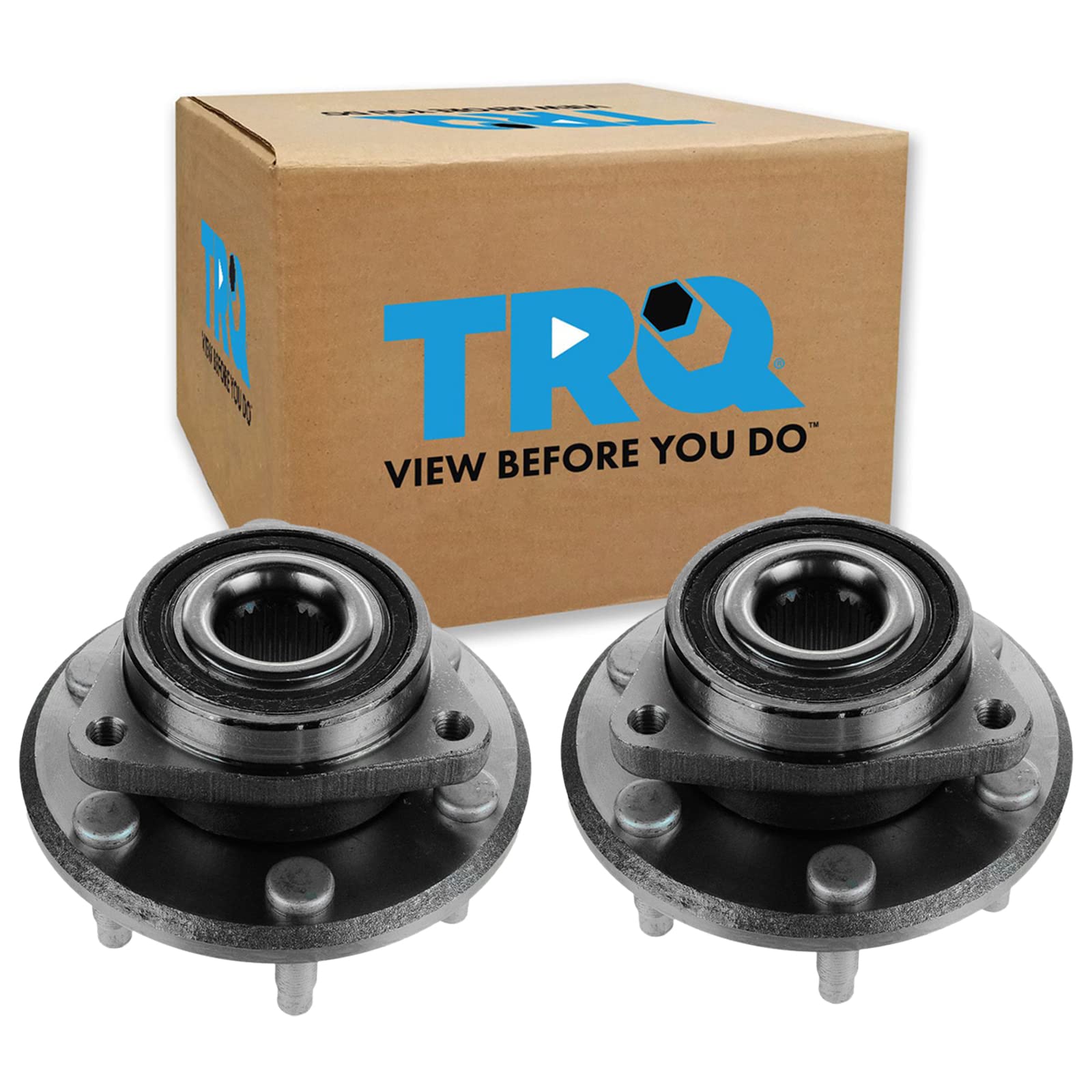 Trq Front Rear Wheel Hub Bearings Assembly Set Compatible With 2008-2017 Buick Enclave 2009-2017 Chevrolet Traverse 2007-2016 Gm
