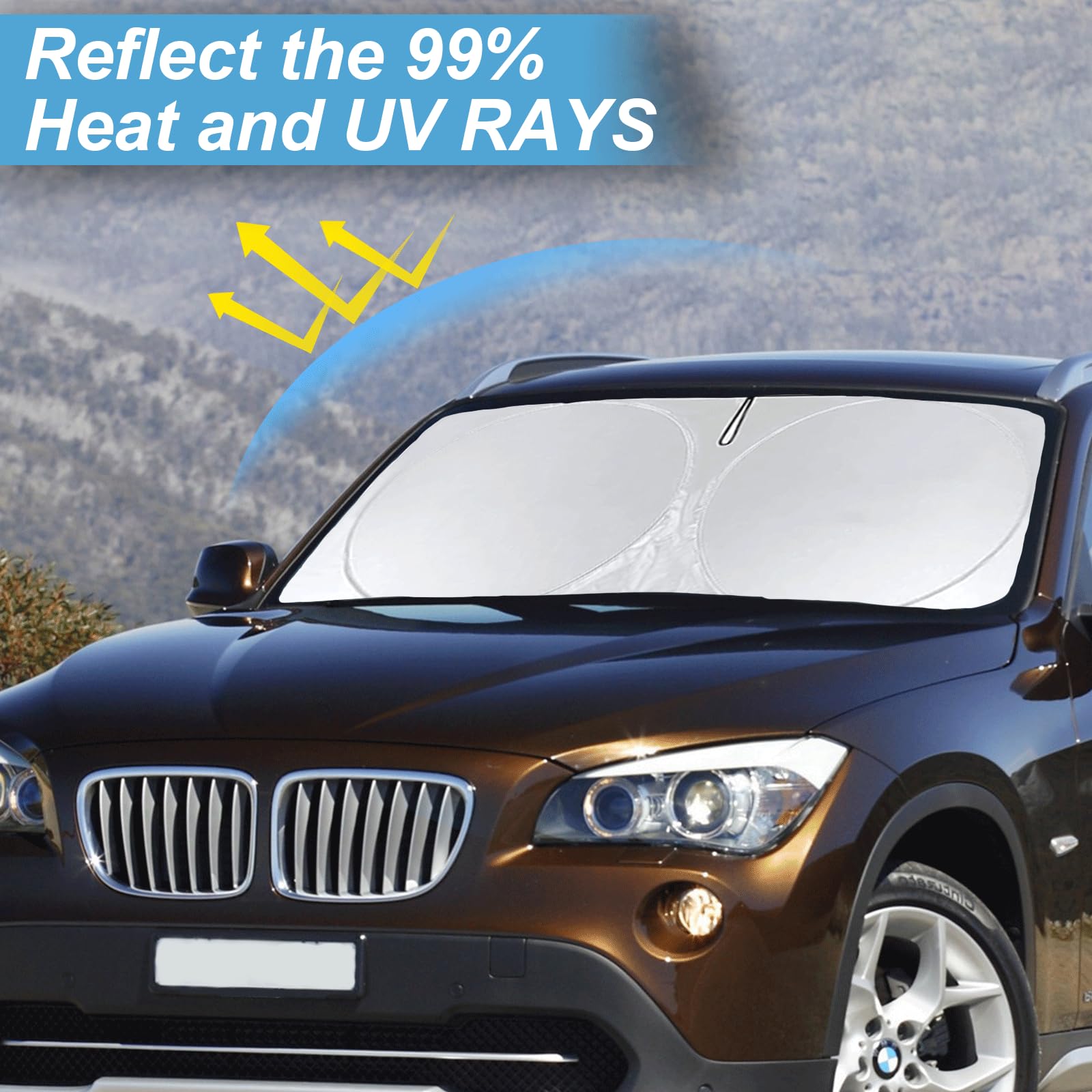 For X1 E84 Sunshade Windshield Sun Shade For Bmw X1 E84 Accessories 2011 2012 2013 2014 2015 Insulated Front Window Shield Winds