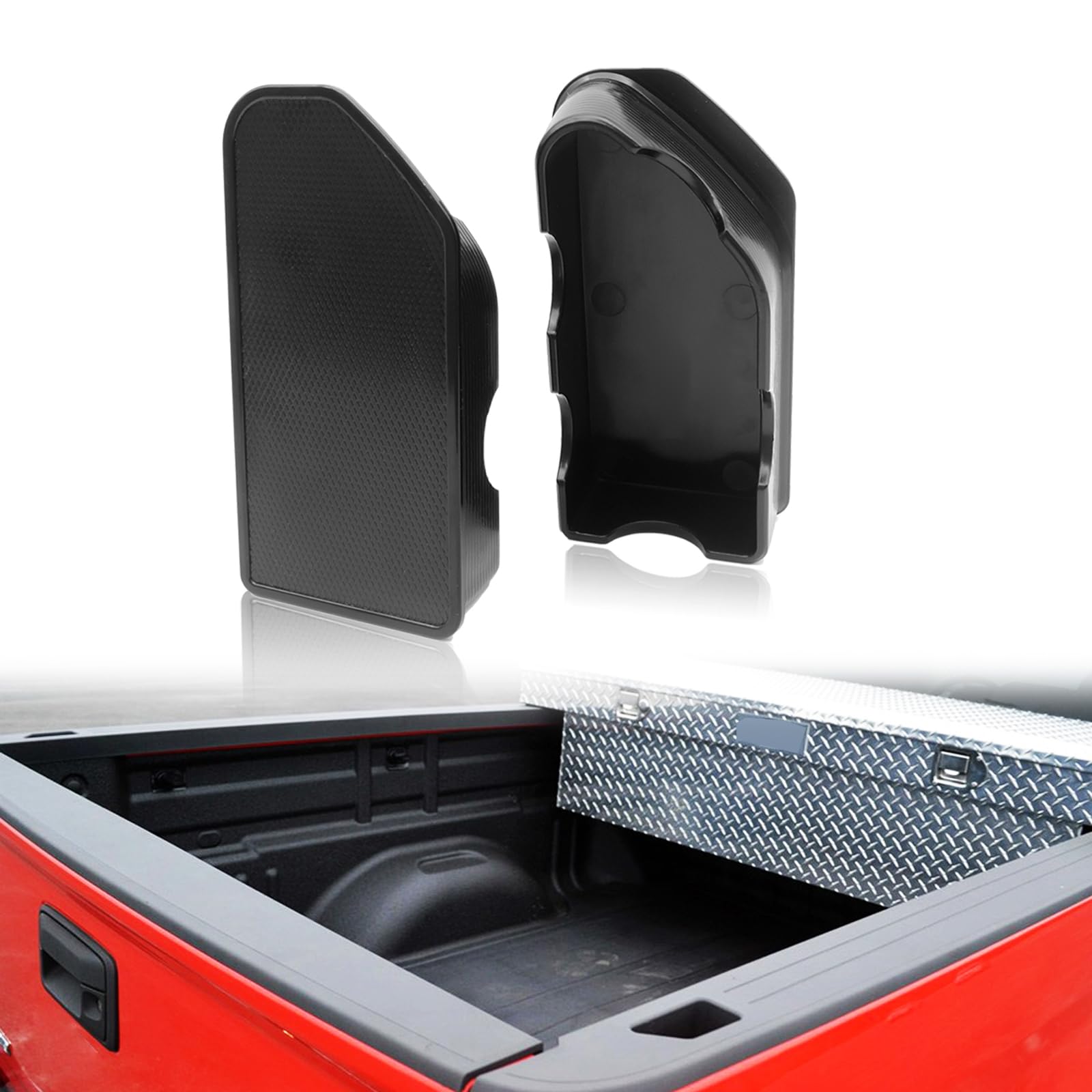 Bed Rail Stake Pocket Covers - Compatible With 2015 2016 2017 2018 2019 2020 Gmc Canyon/Chevy Colorado Rear Truck Covers Stake H