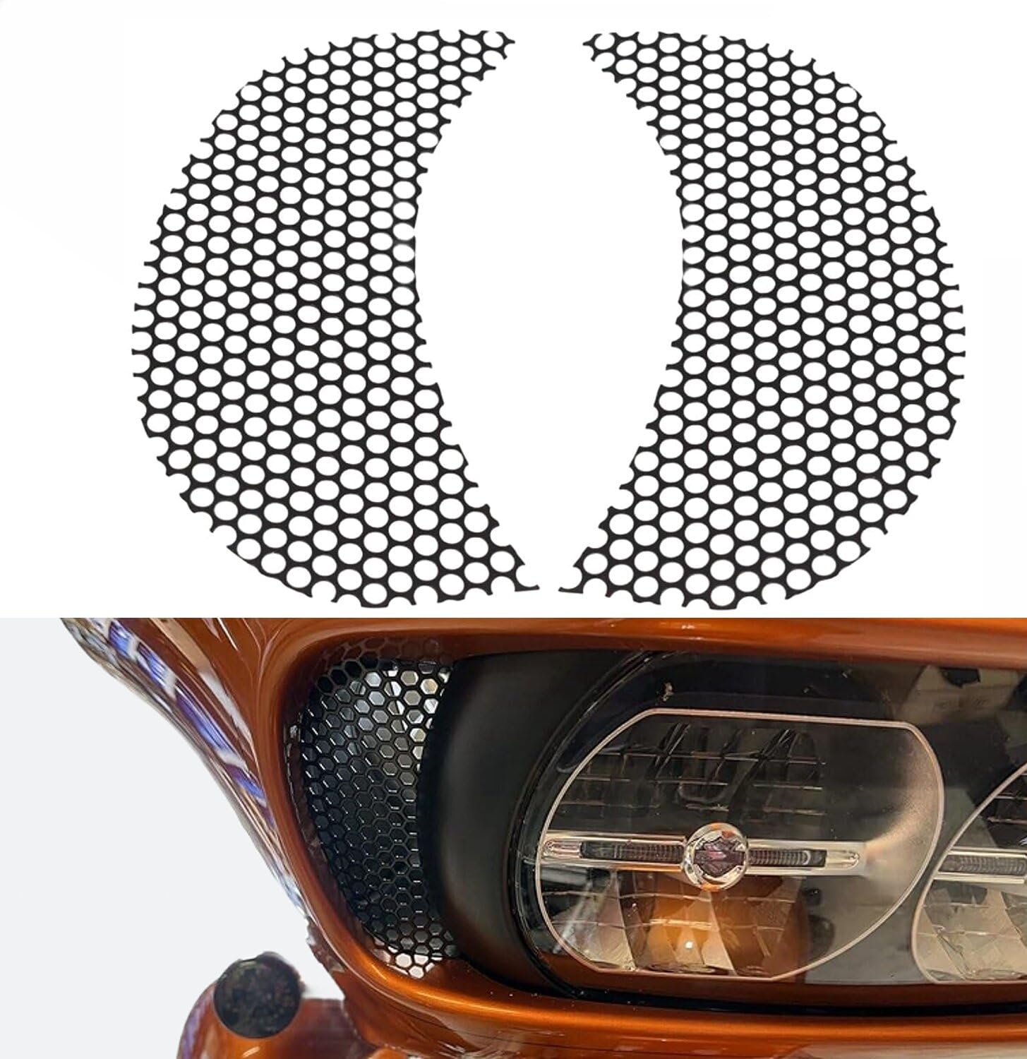Tdz ????????-???????? Fairing Mesh Grill Side Vent Screen Fits For Road Glide Custom Fltrx Special Fltrxs Glide Ultra Fltru Fltr